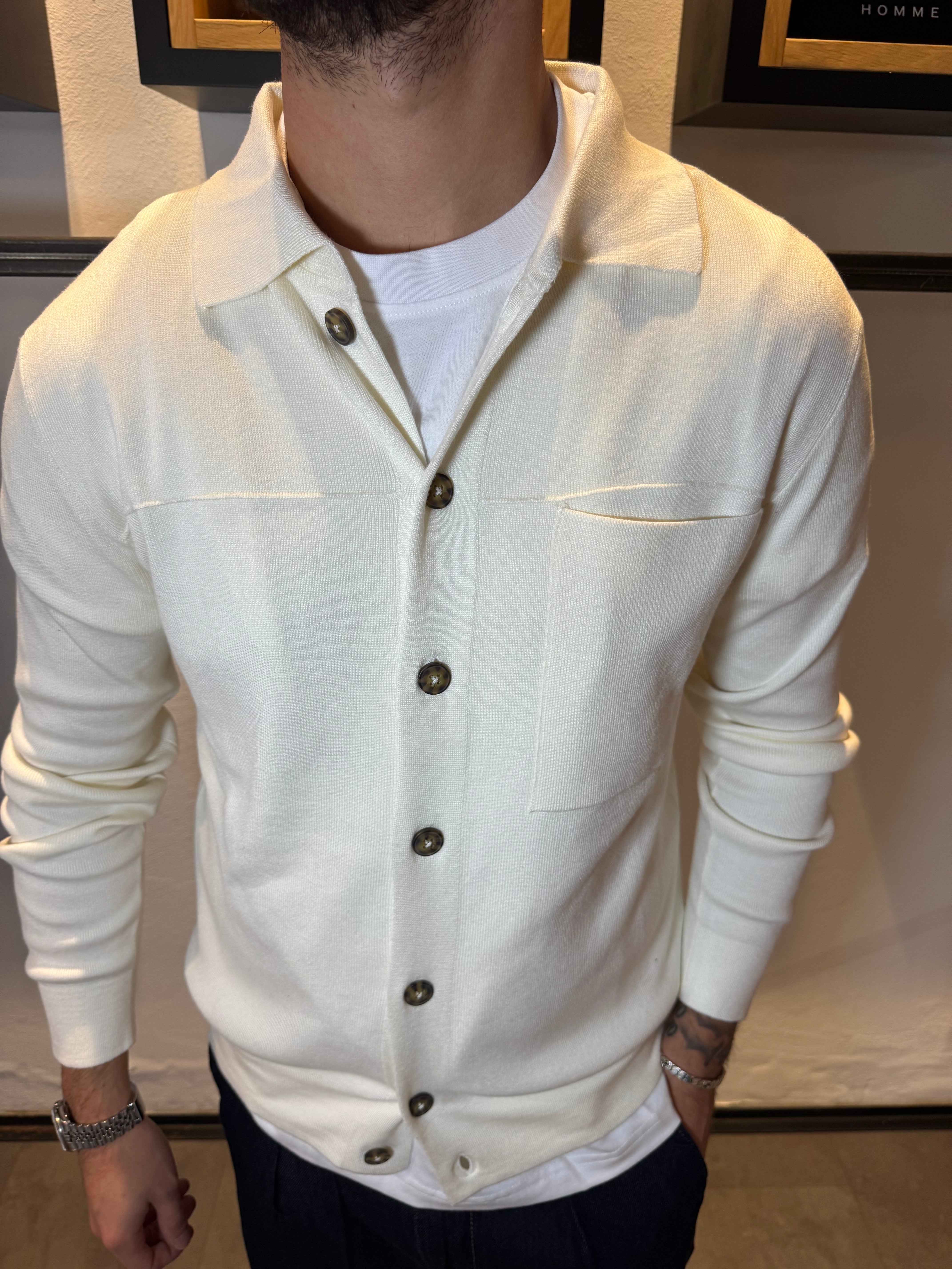 CARDIGAN POLO A MANICHE LUNGHE IMPERIAL