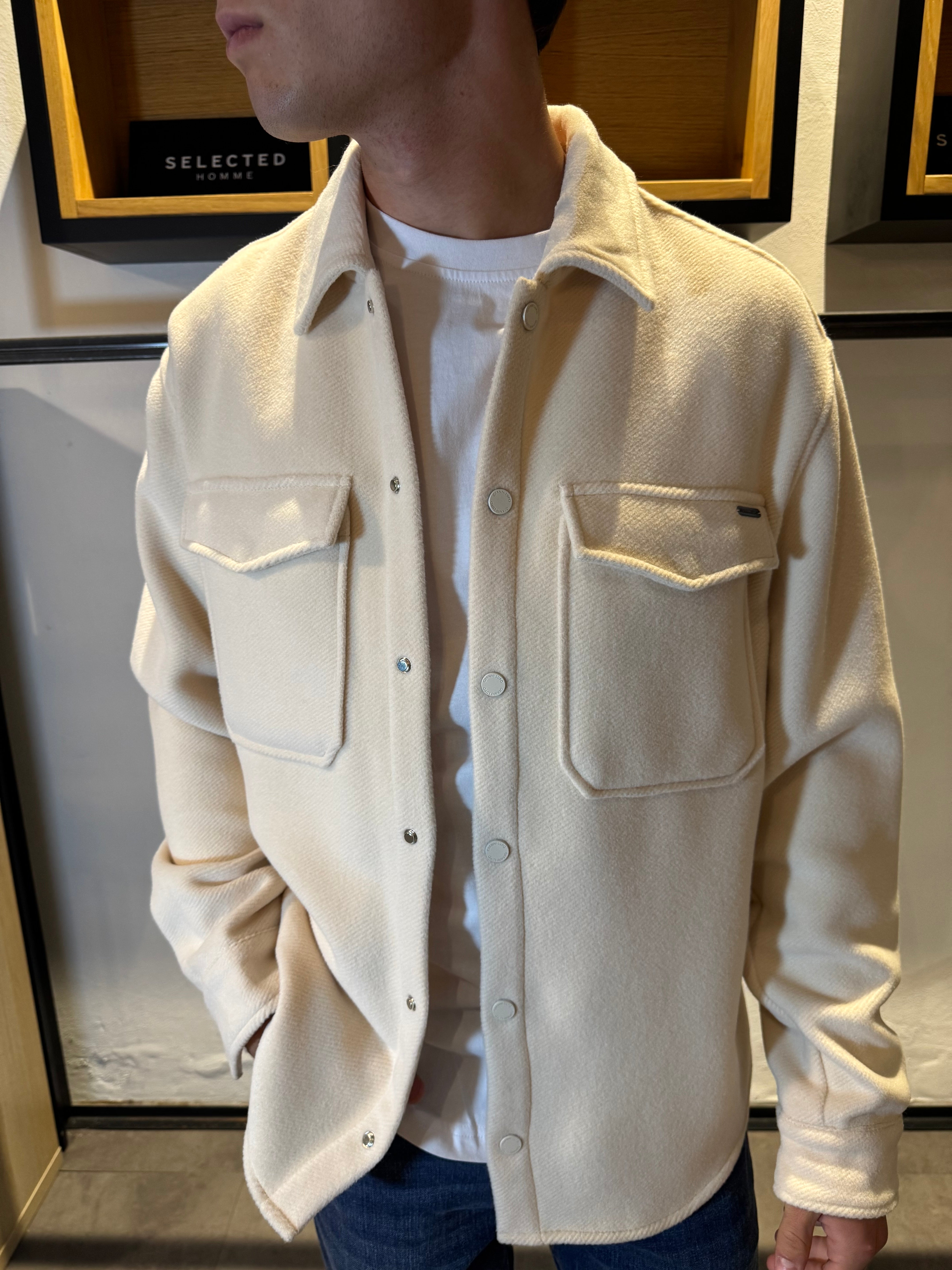 OVERSHIRT CREMA GIANNI LUPO