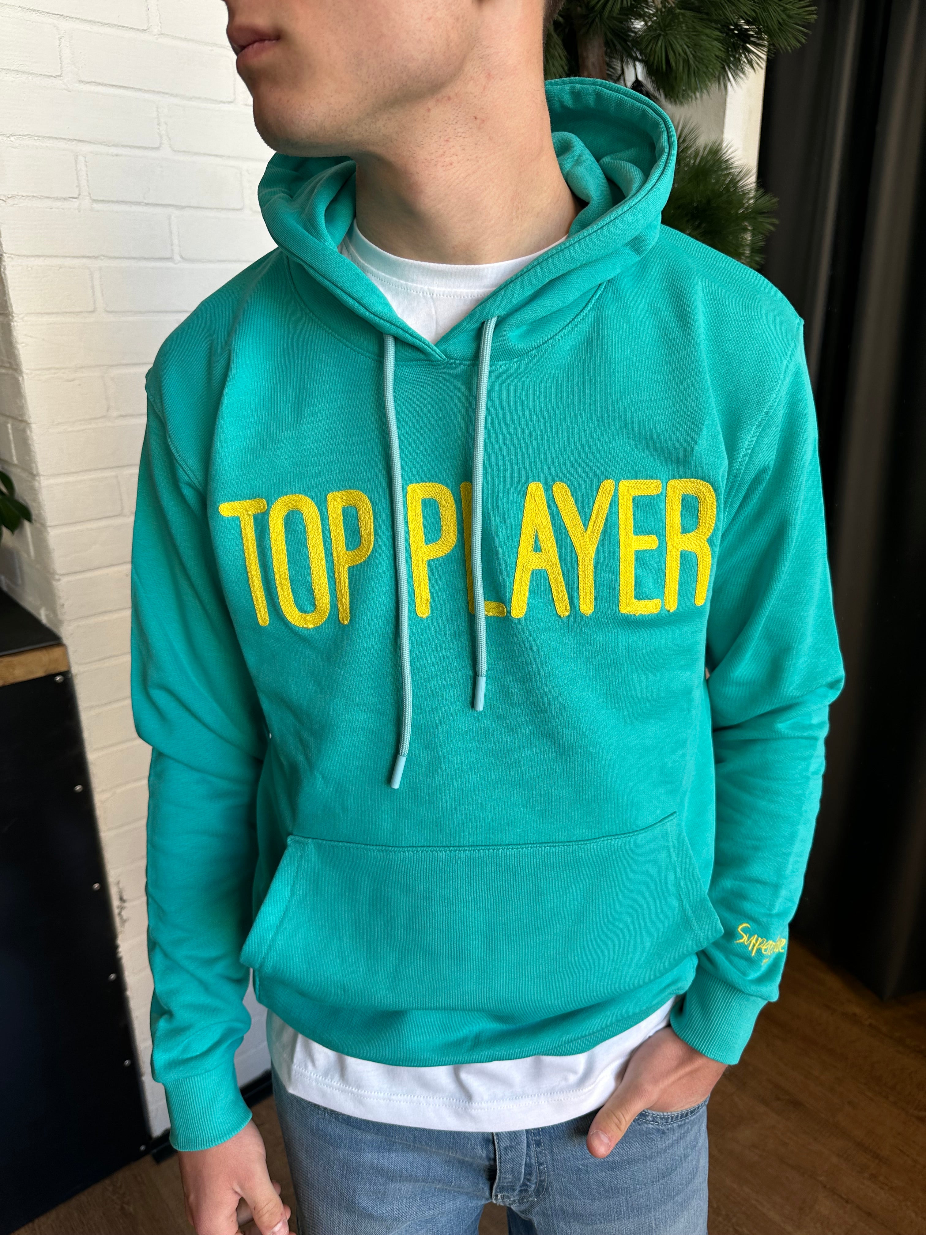 FELPA CON CAPPUCCIO "TOP PLAYER" SUPERCULTURE