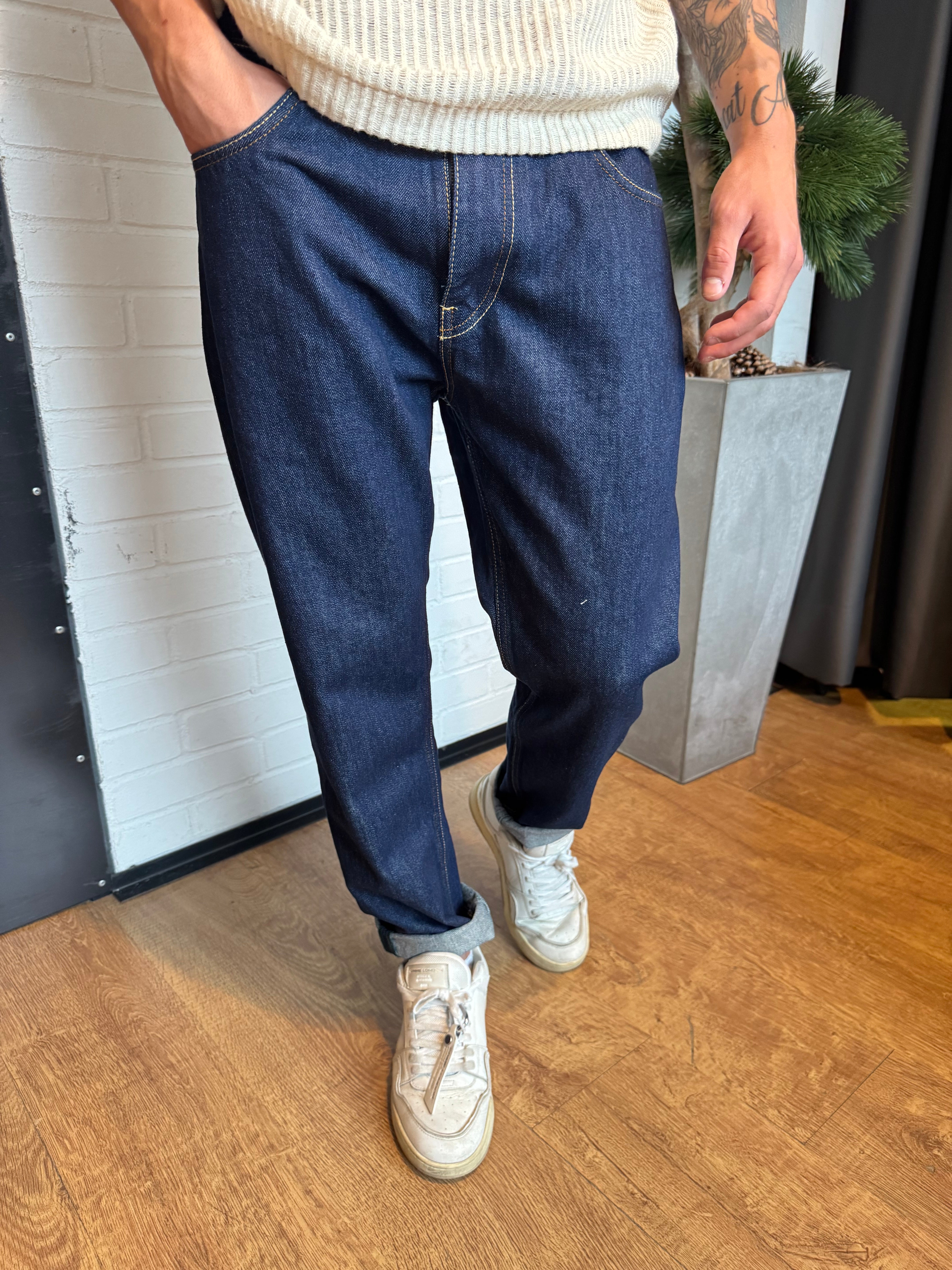JEANS PONT YELLOWSTONE CROPPED CON RICAMO