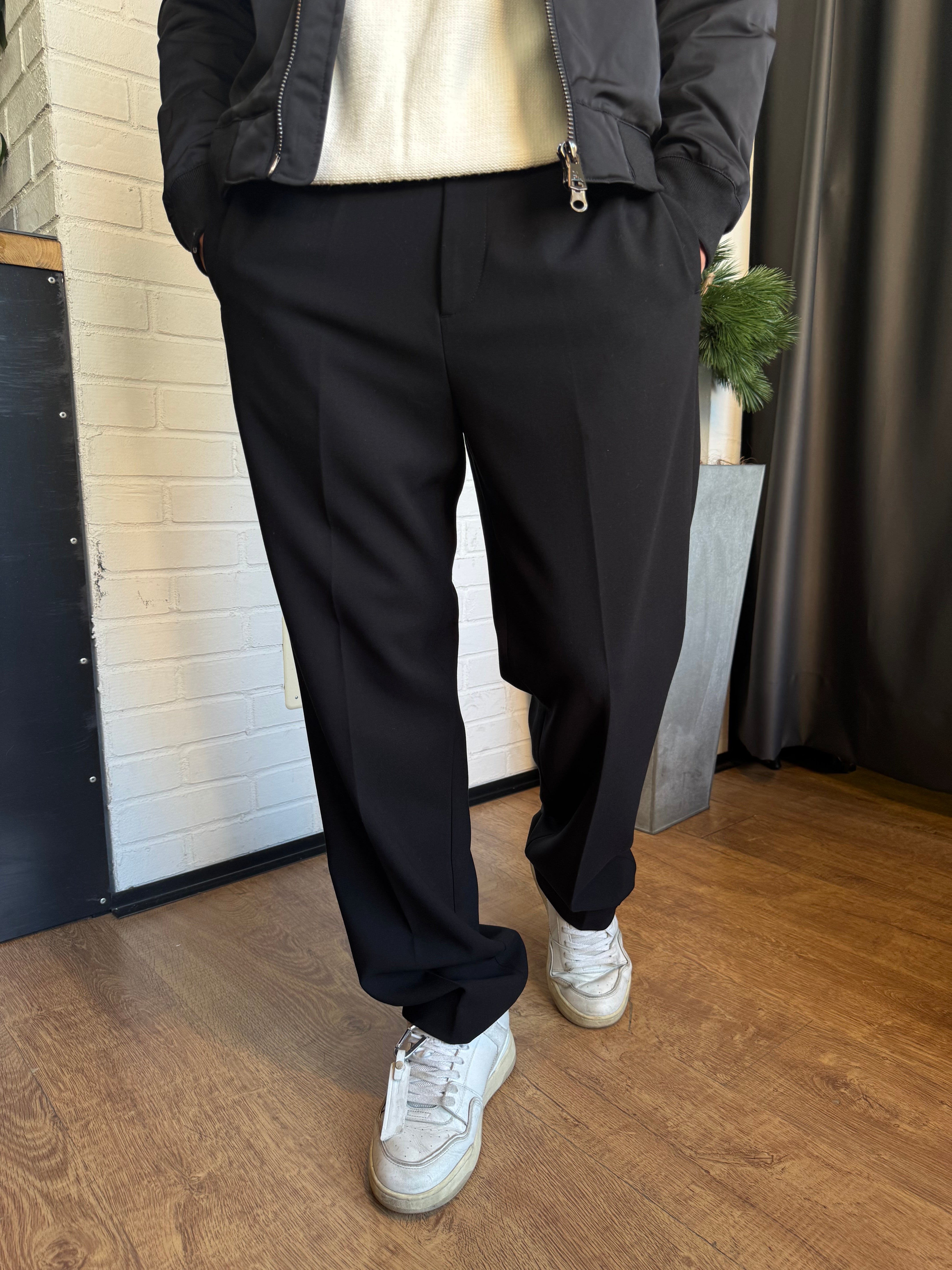 PANTALONE MORATO MORBIDO EVAN NERO