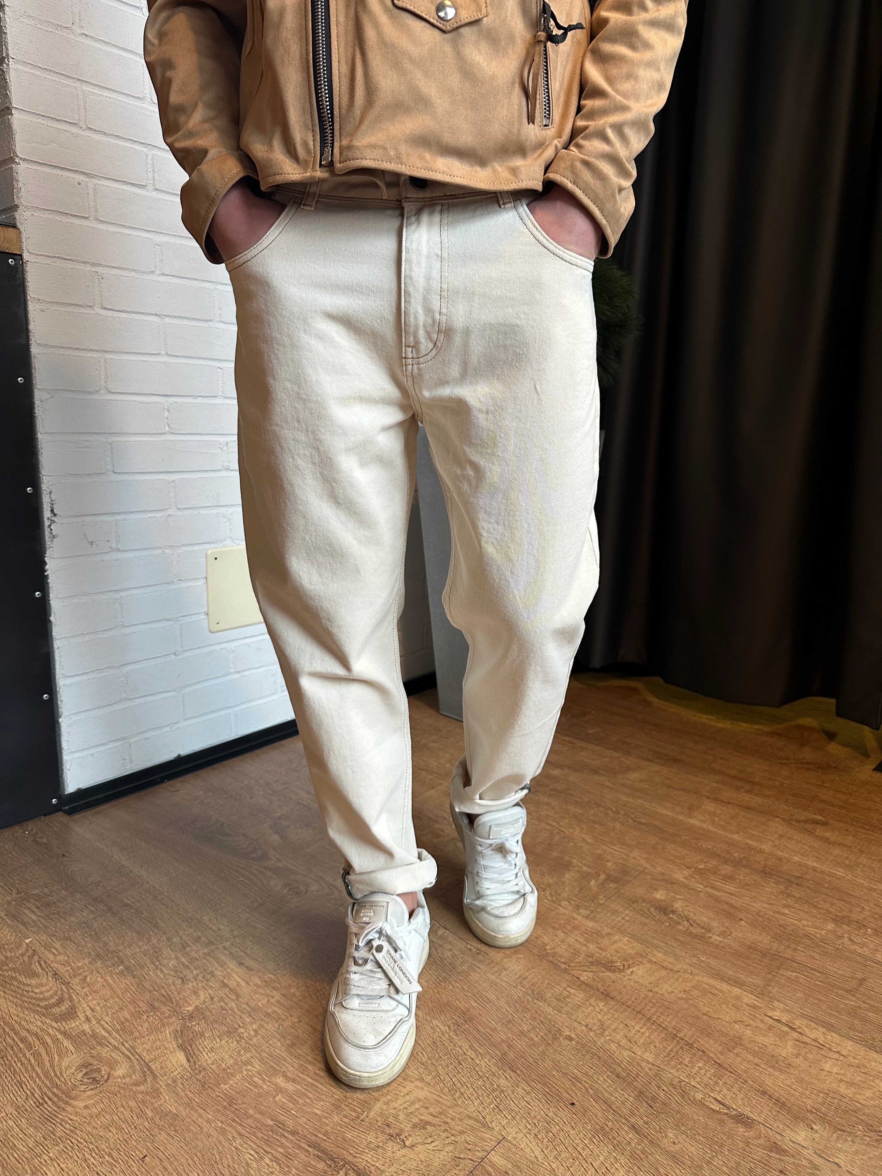 JEANS YELLOWSTONE CROPPED PANNA PONT