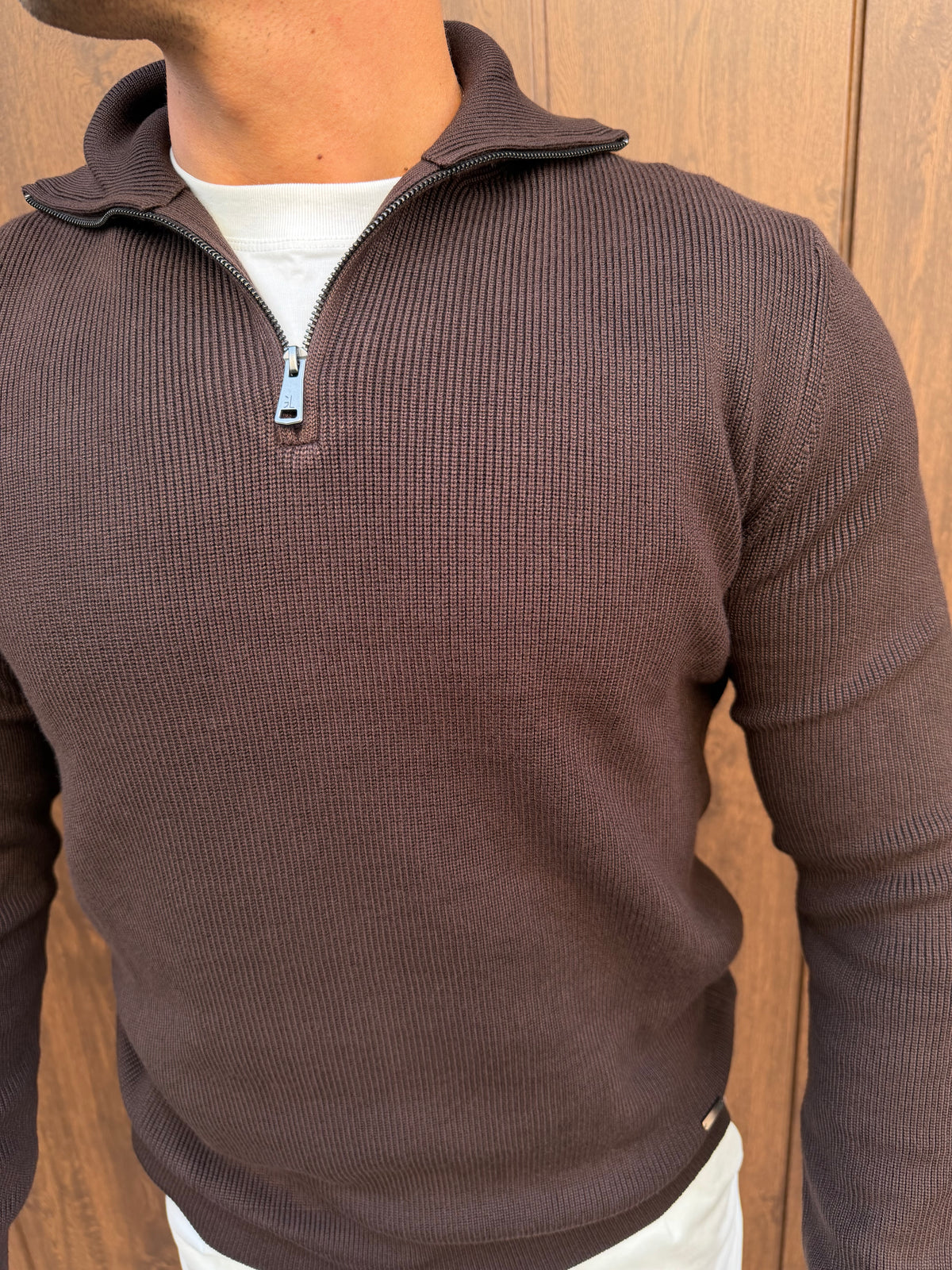 Maglioncino collo alto con mezza zip Gianni Lupo ( colori )