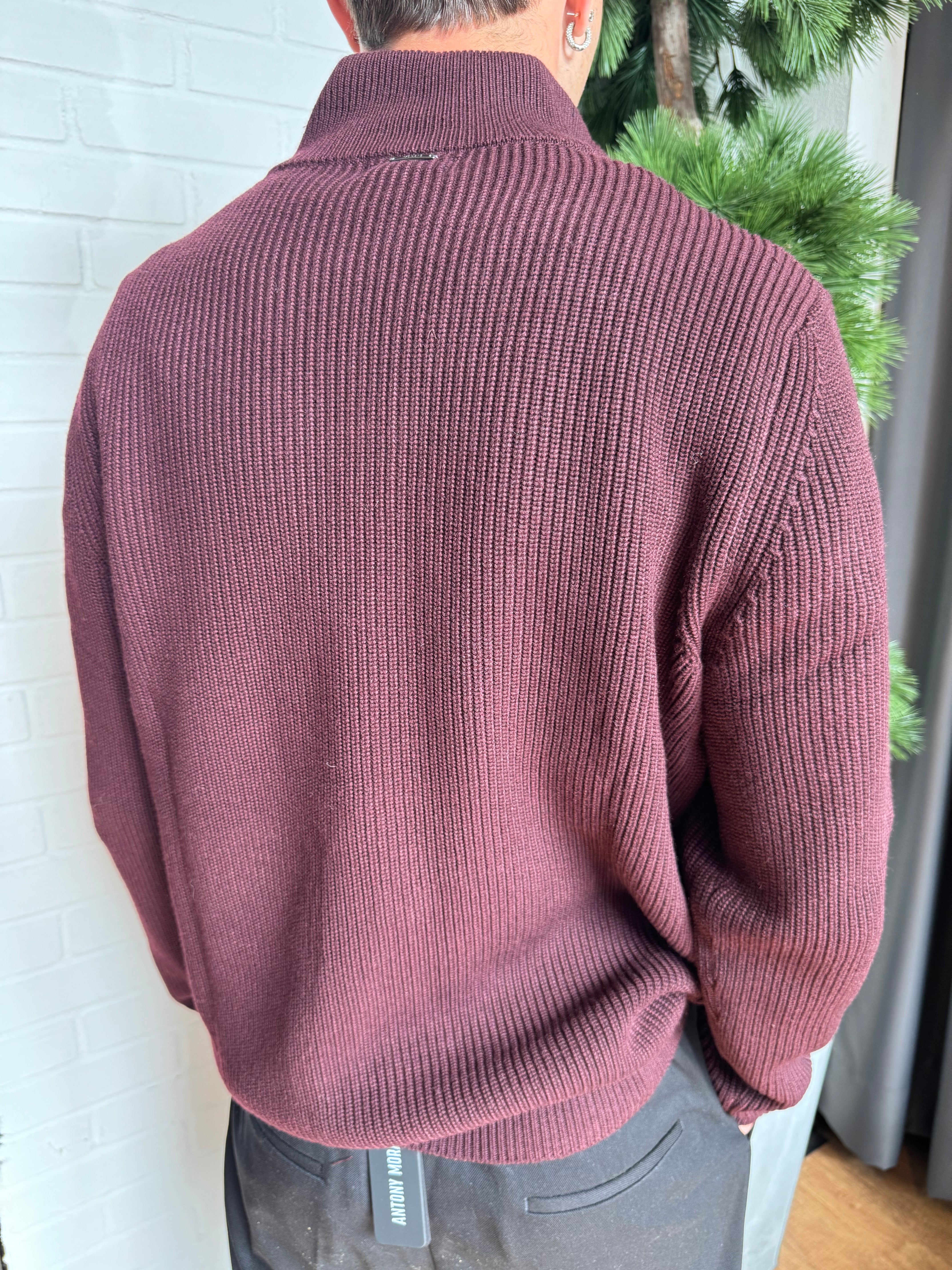 MAGLIONE MEZZA ZIP MORATO (COLORI)