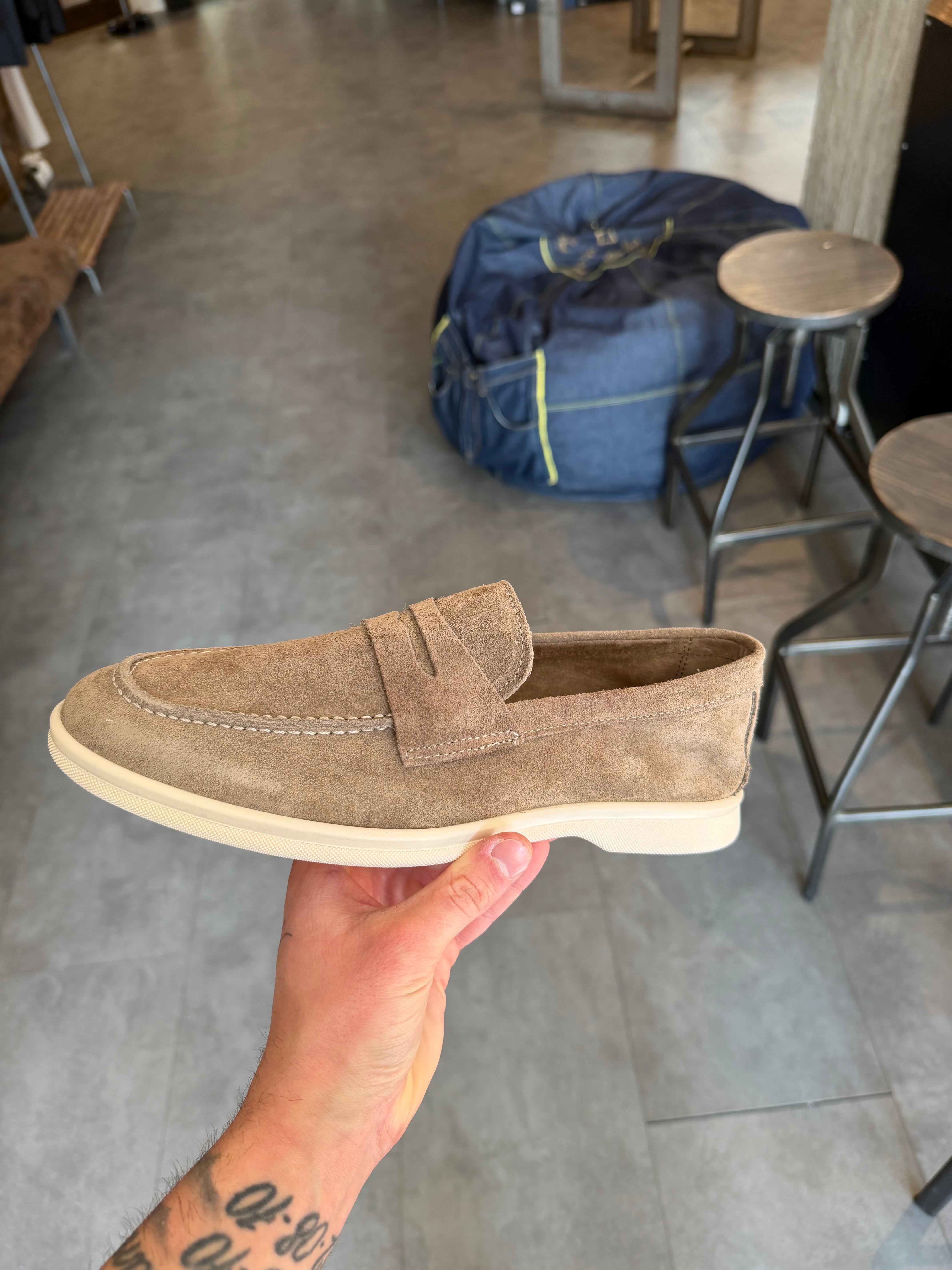 Mocassino estivo scamosciato sabbia Limited