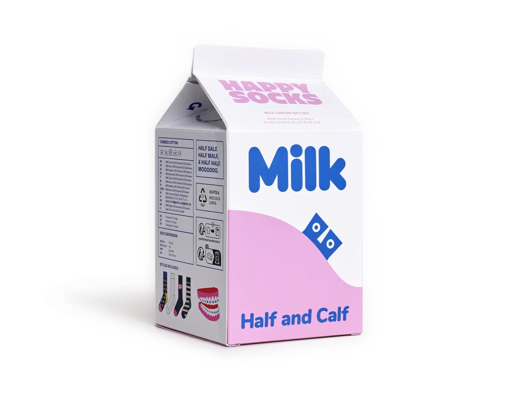 Pack milk con 4 paia di calzini