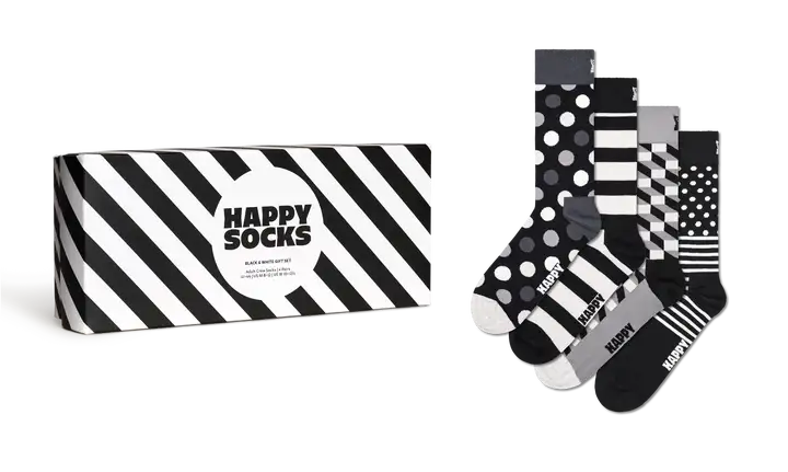HAPPY SOCKS BW GIFT SET