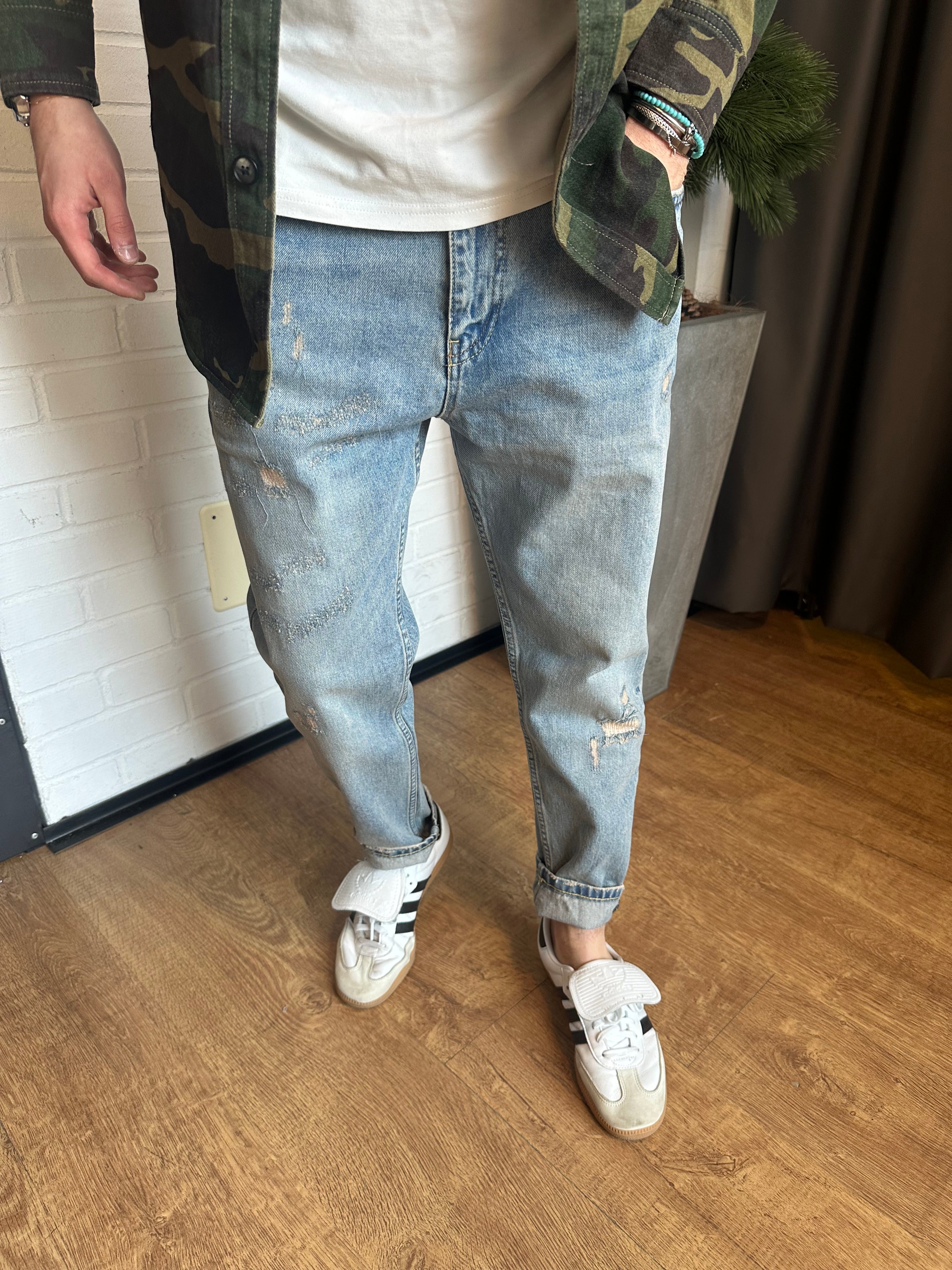 JEANS YELLOWSTONE CROPPED LAVAGGIO VINTAGE PONT