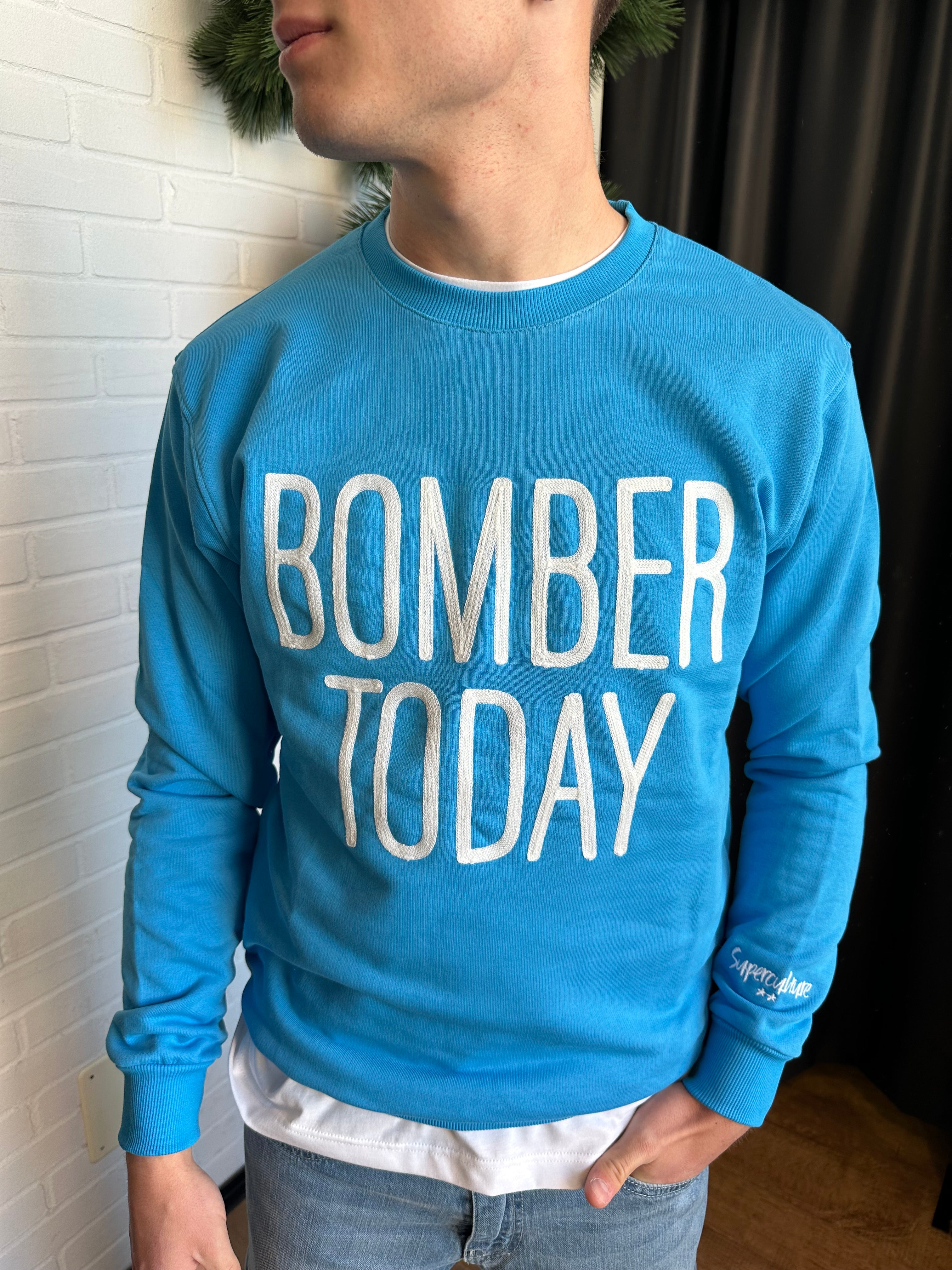 FELPA GIROCOLLO "BOMBER TODAY" SUPERCULTURE