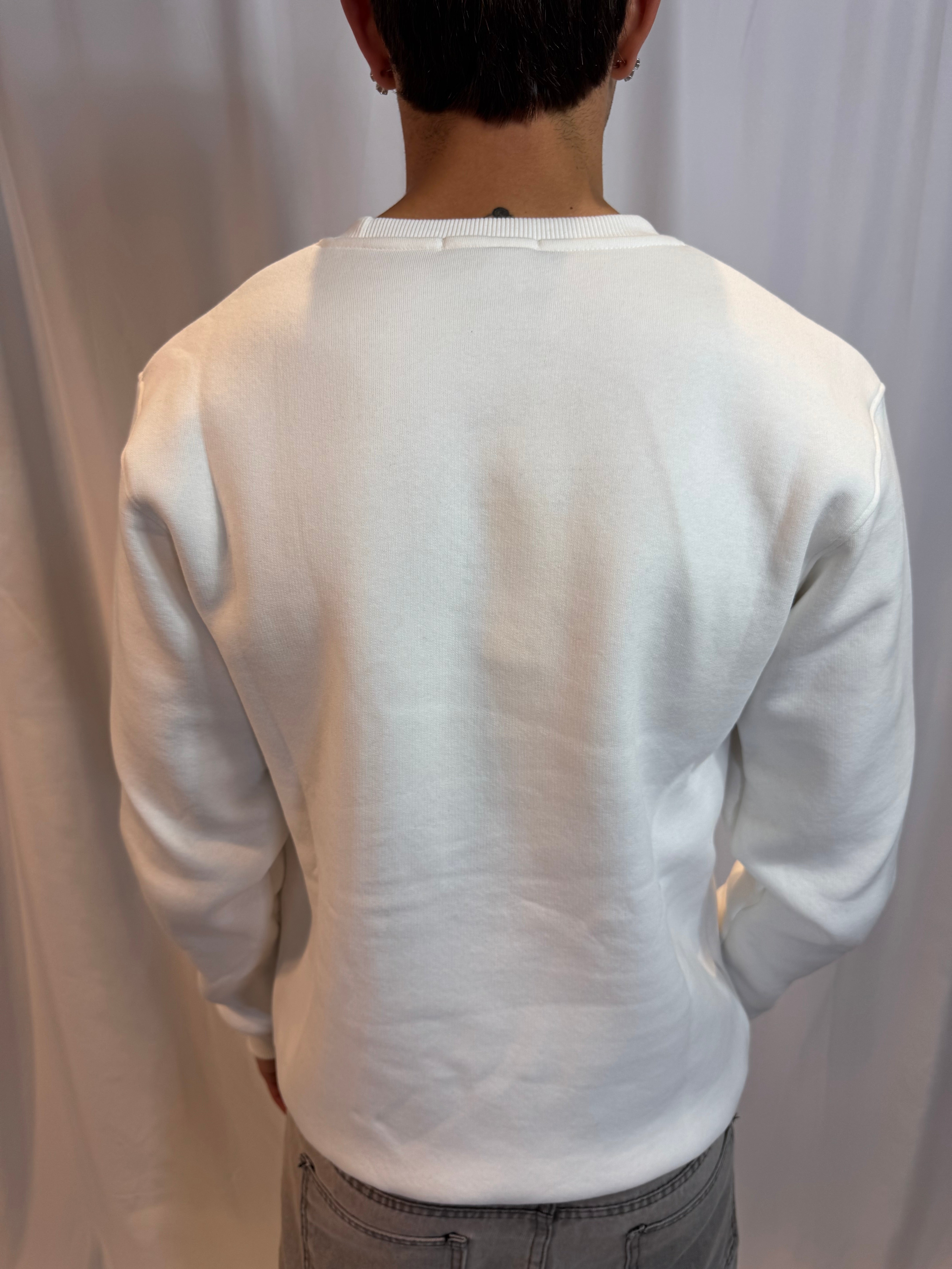 FELPA CHAMPAGNE CULTURE BIANCA SUPERCULTURE