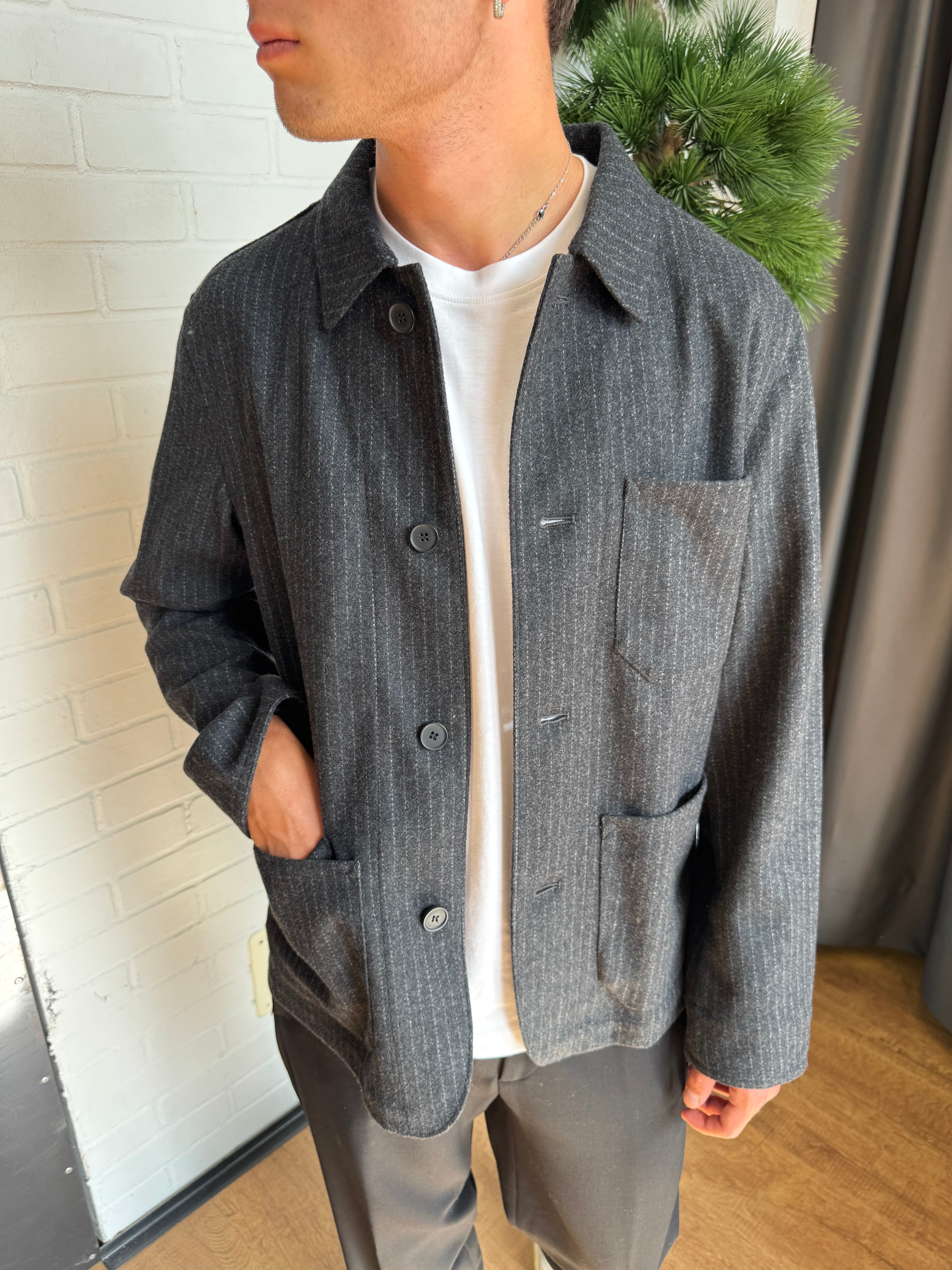 BLAZER GESSATO IN LANA SELECTED