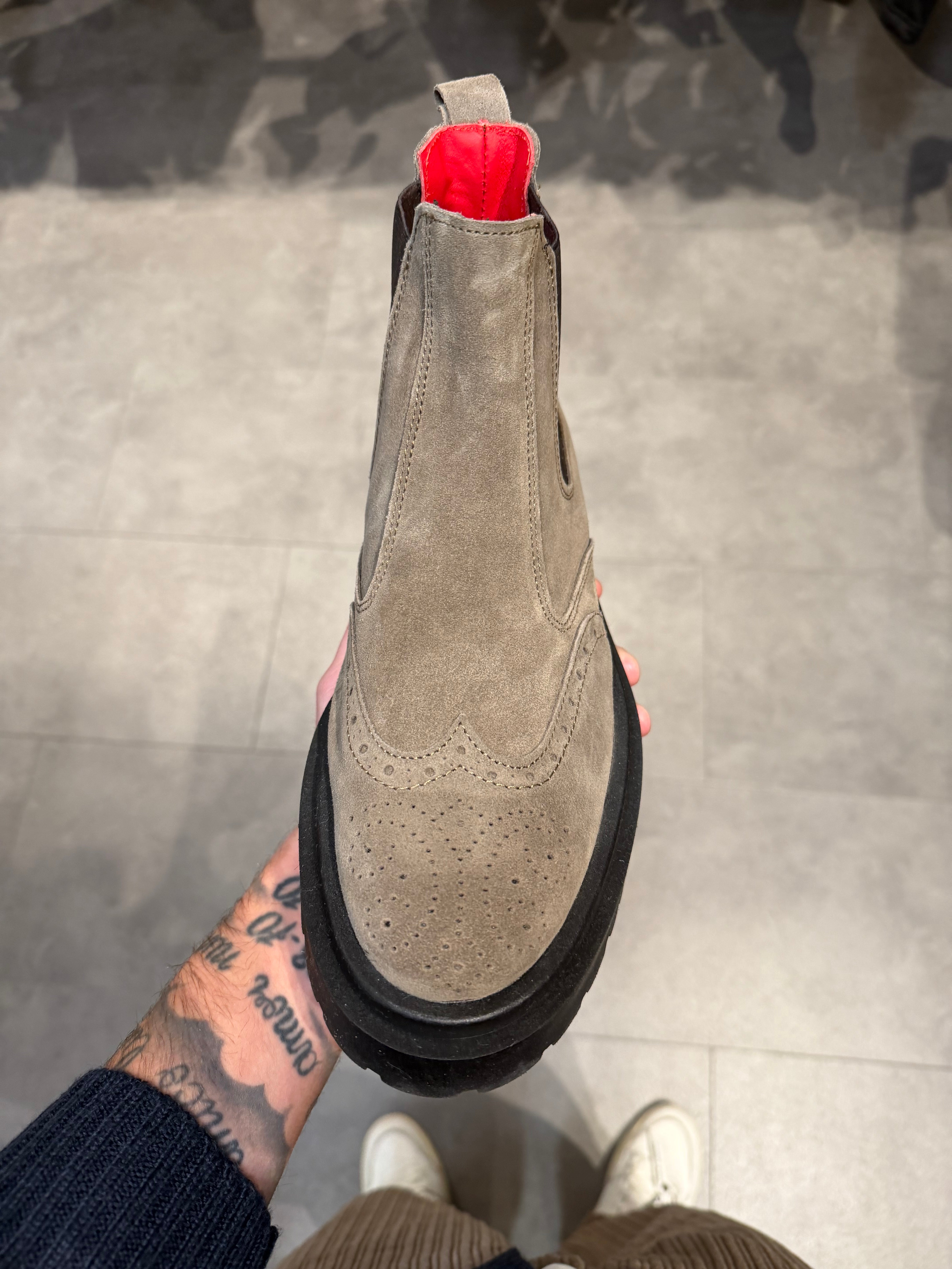 STIVALETTO CHELSEA SCAMOSCIATO