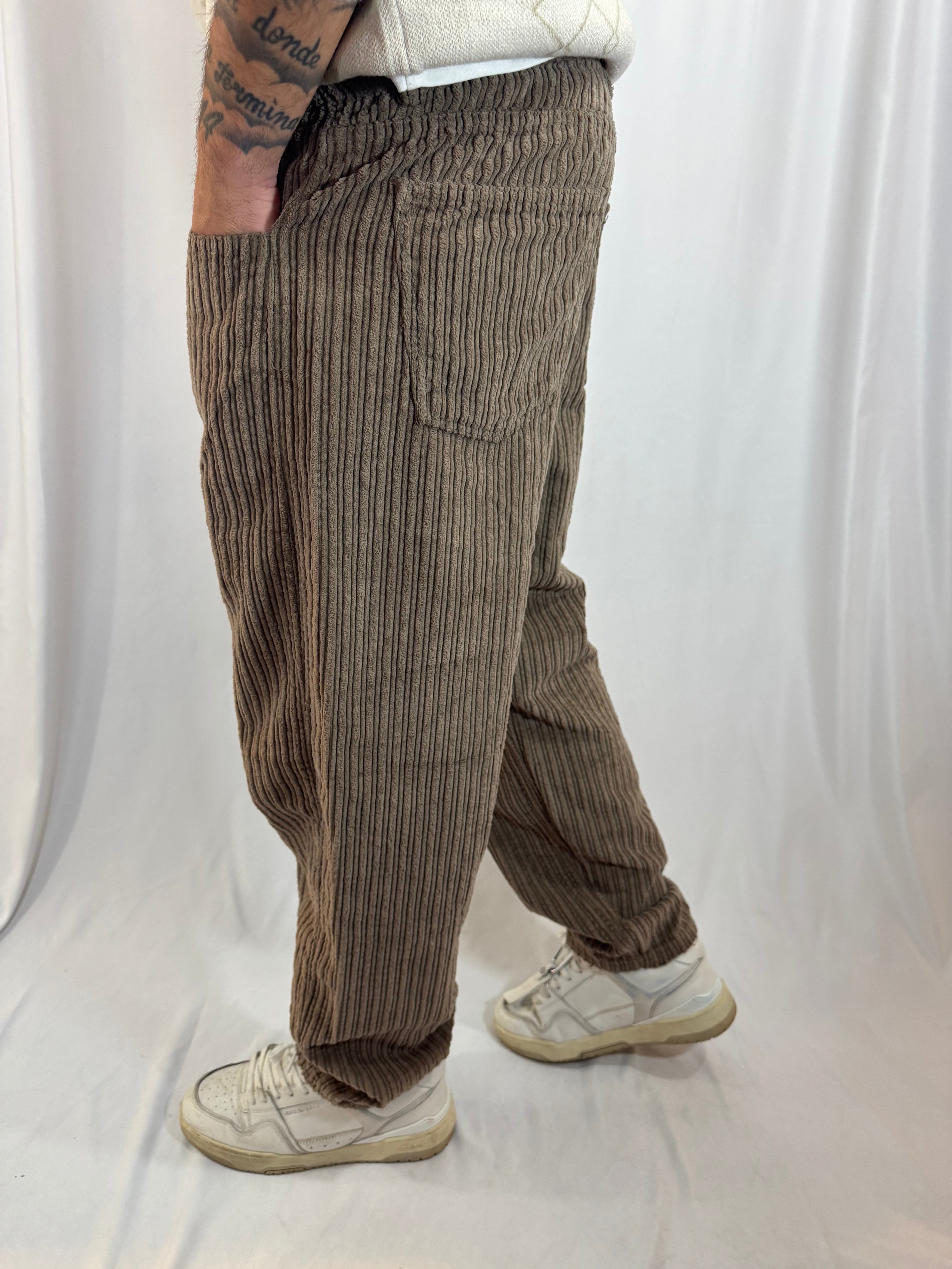 PANTALONE VELLUTO PONT TEIDE BEIGE