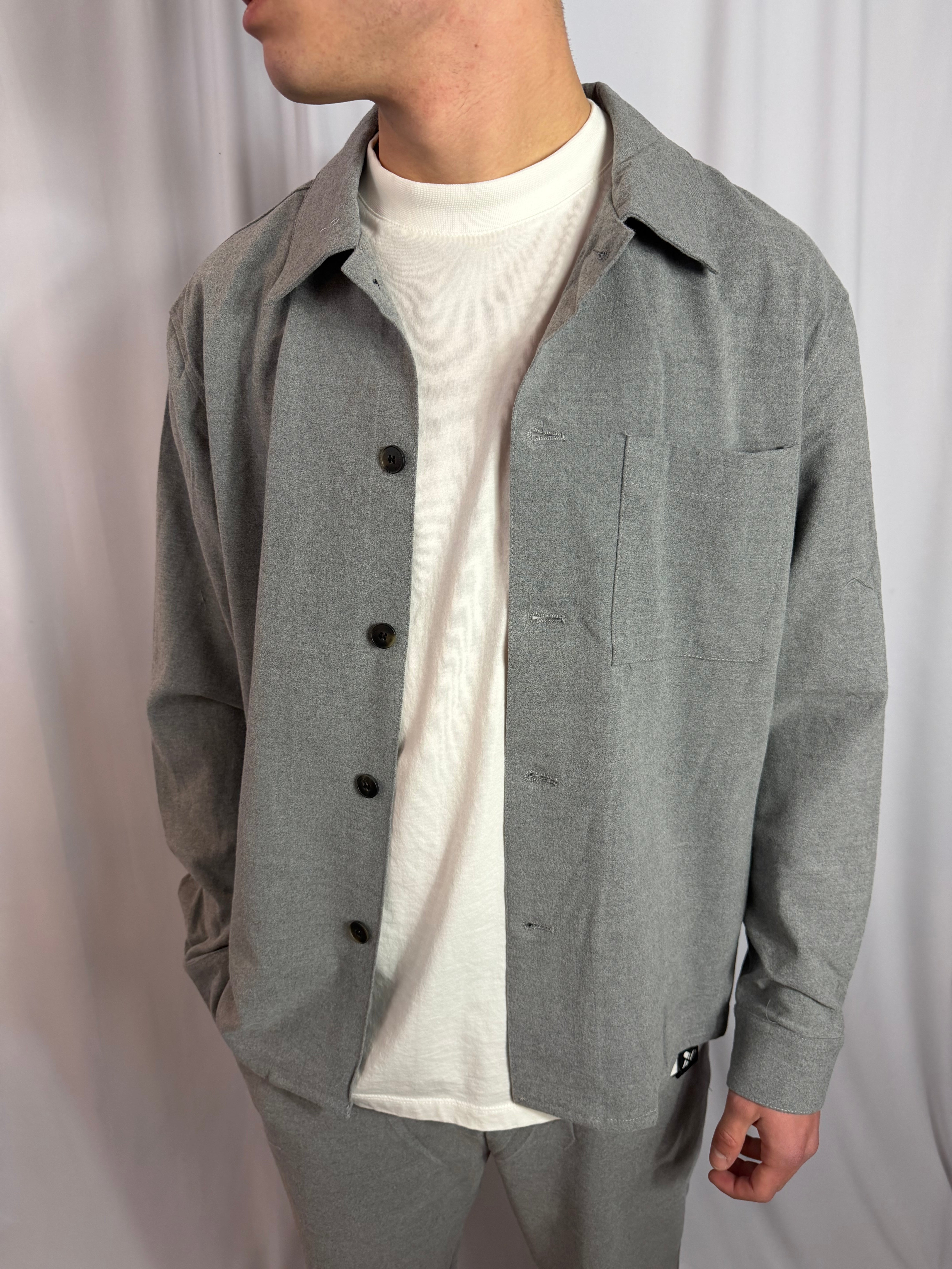 CAMICIONE GRIGIO OVER COMPLETO