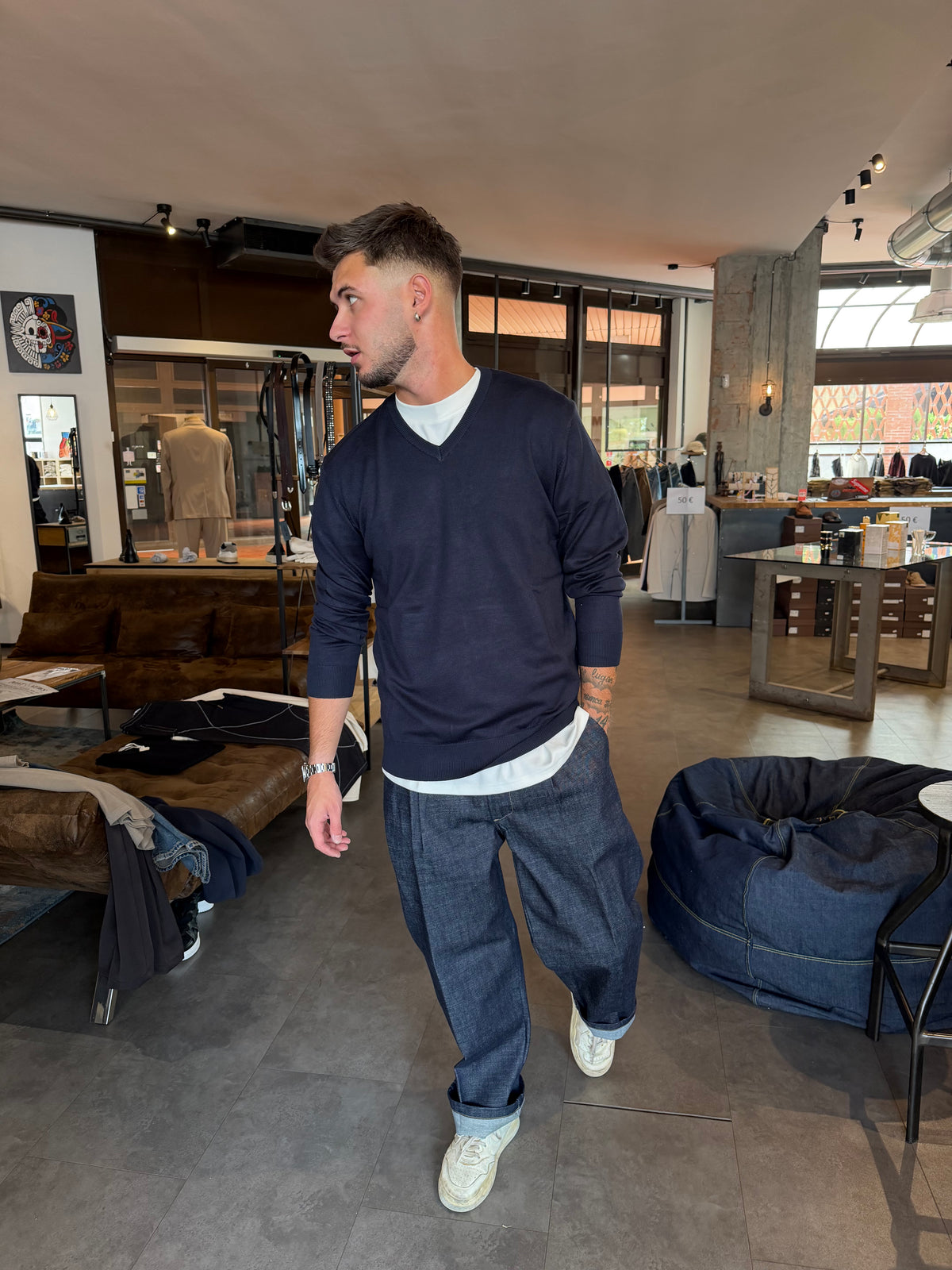 Pullover scollo a V Gianni Lupo