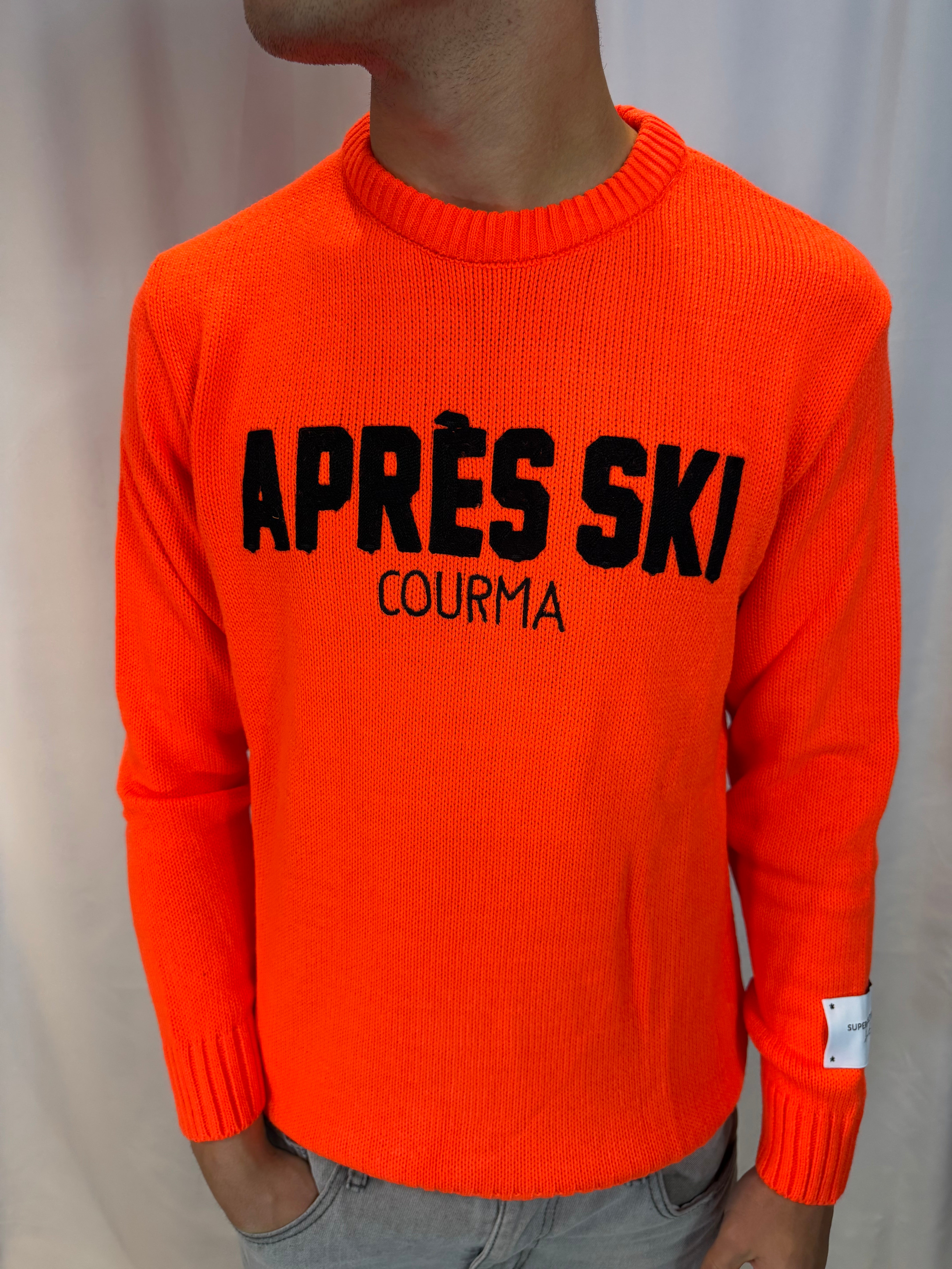 MAGLIONE APRES SKI ARANCIONE SUPECULTURE