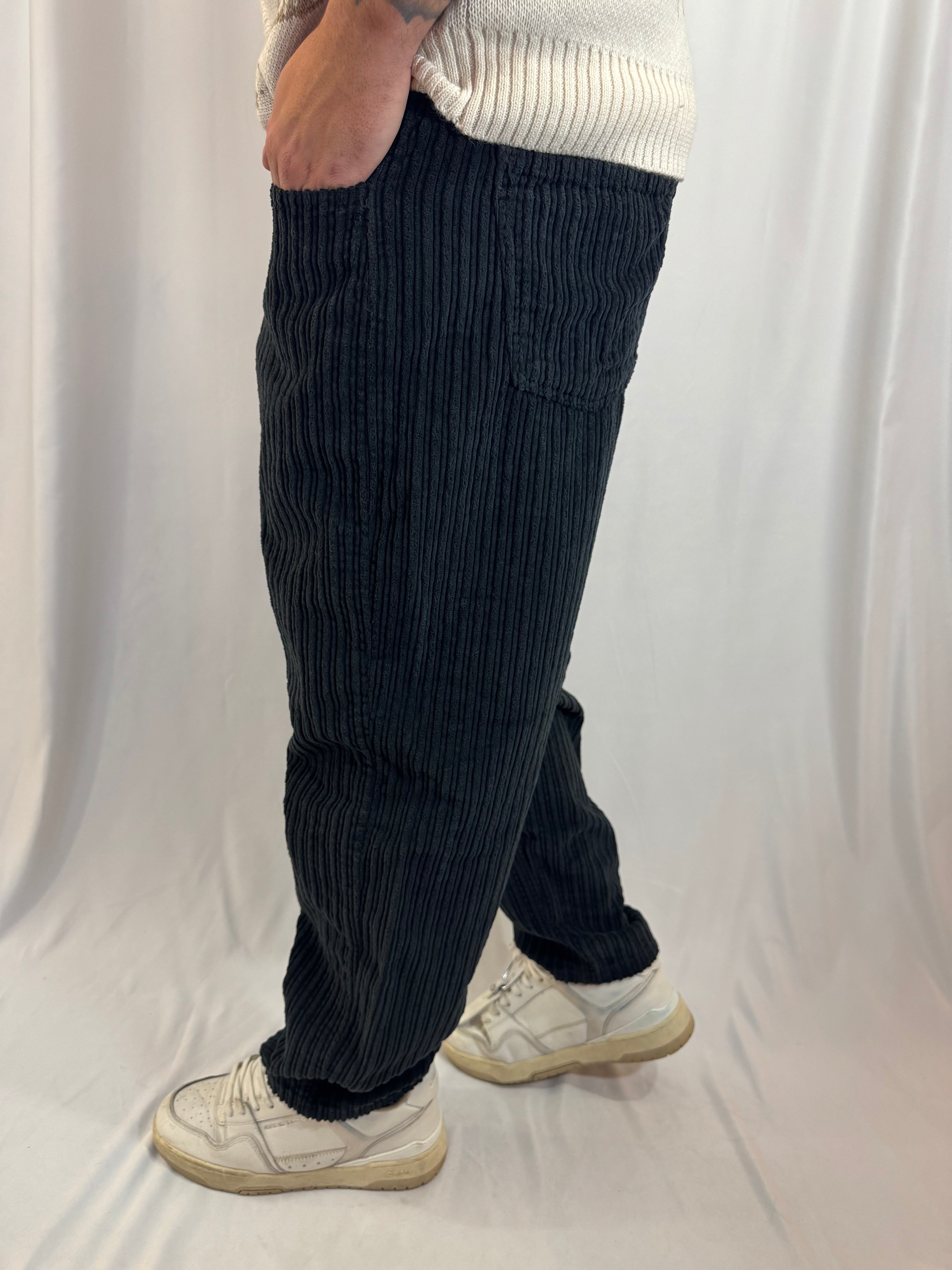 PANTALONE VELLUTO PONT TEIDE NERO