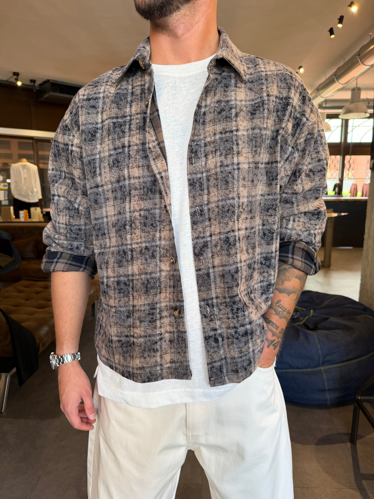 Overshirt a quadri Limited