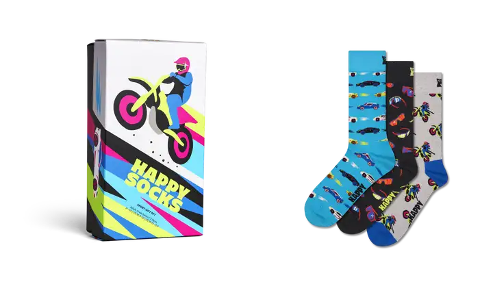 HAPPY SOCKS FAST SPORTS GIFT SET 3PZ