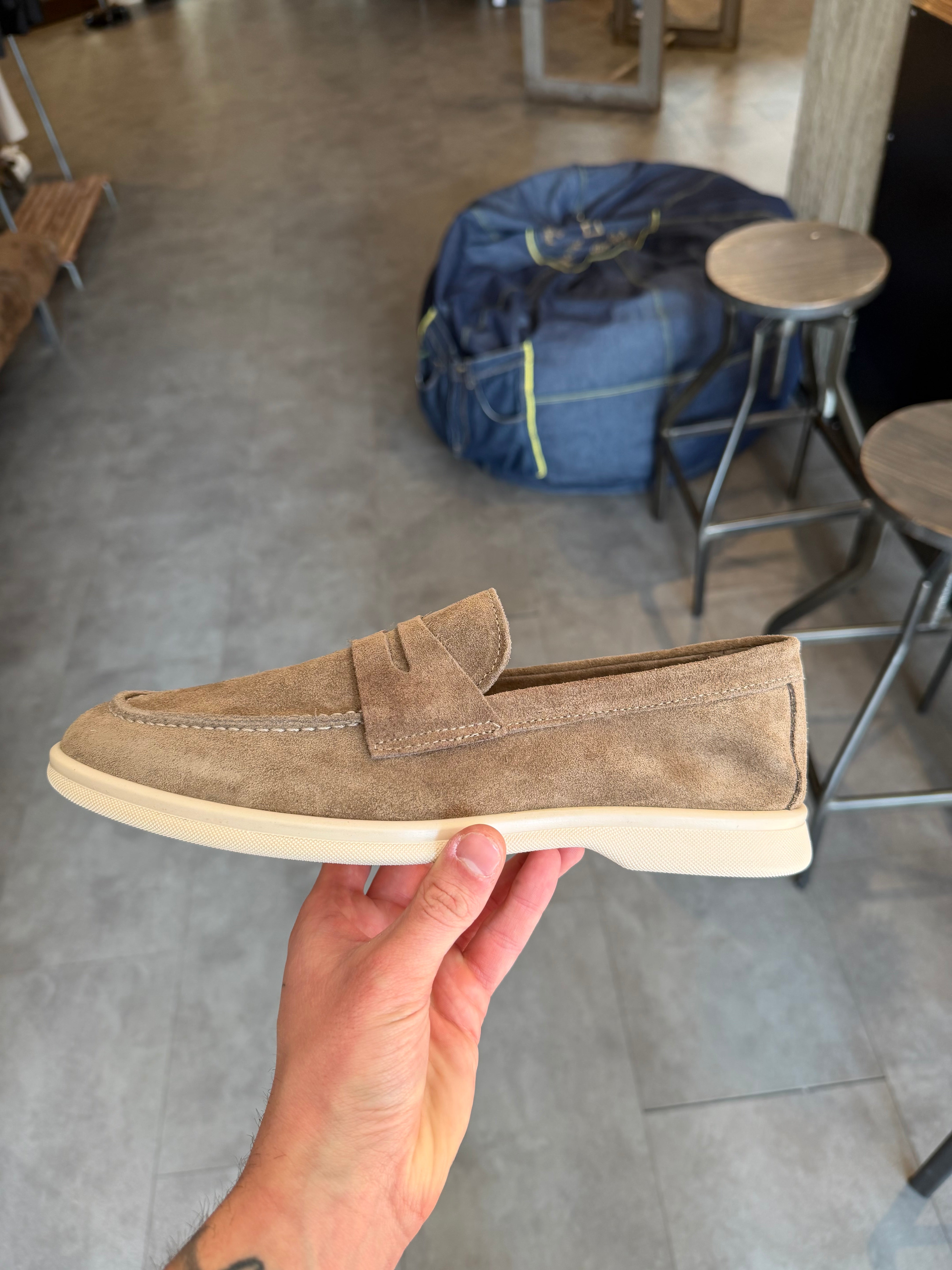 Mocassino estivo scamosciato sabbia Limited