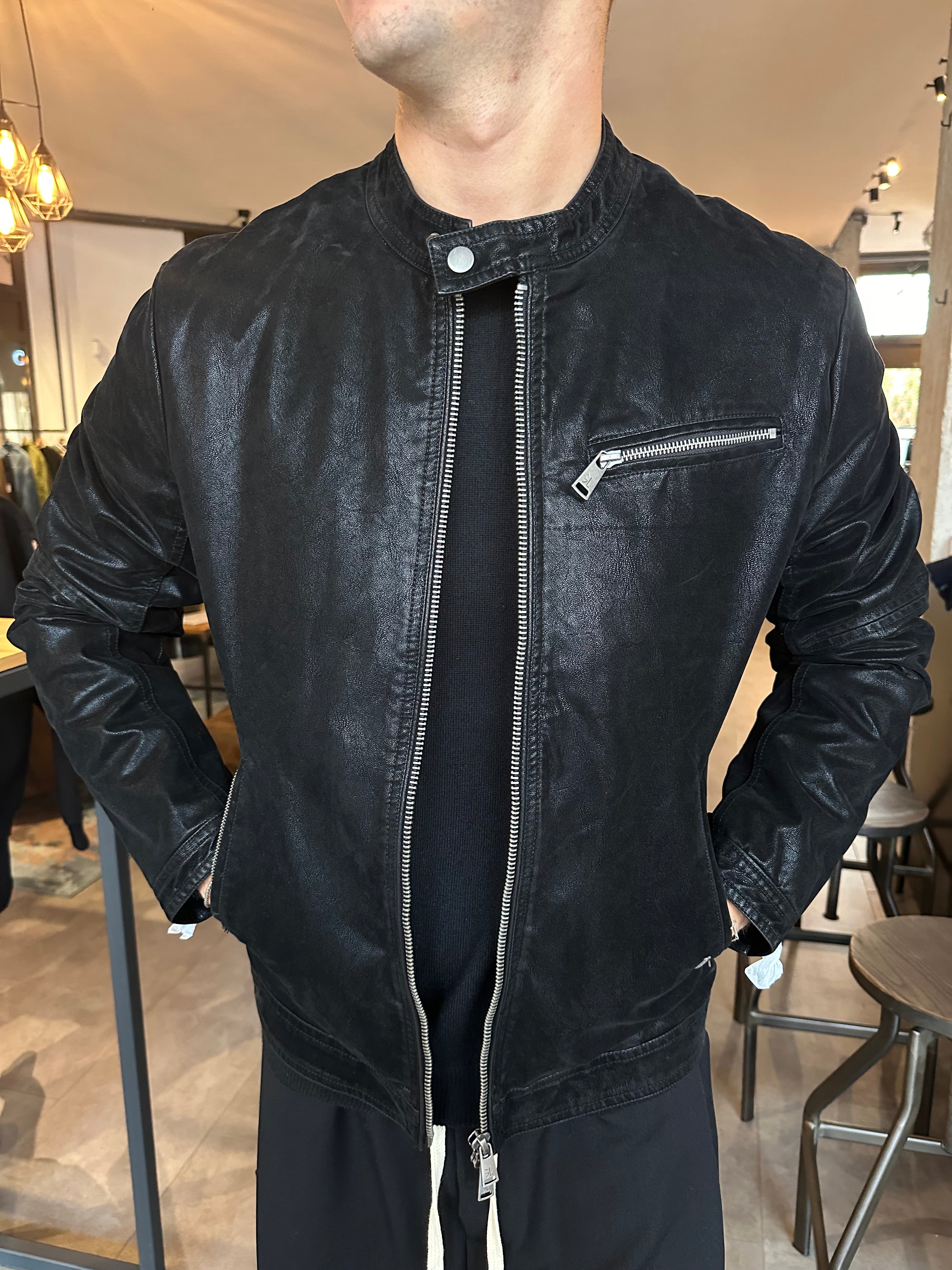 Giacca ecopelle biker gianni lupo