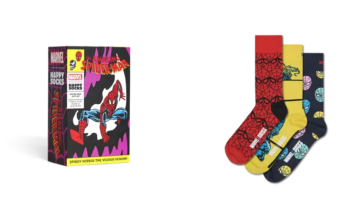 HAPPY SOCKS SPIDERMAN GIFT SET 3PZ