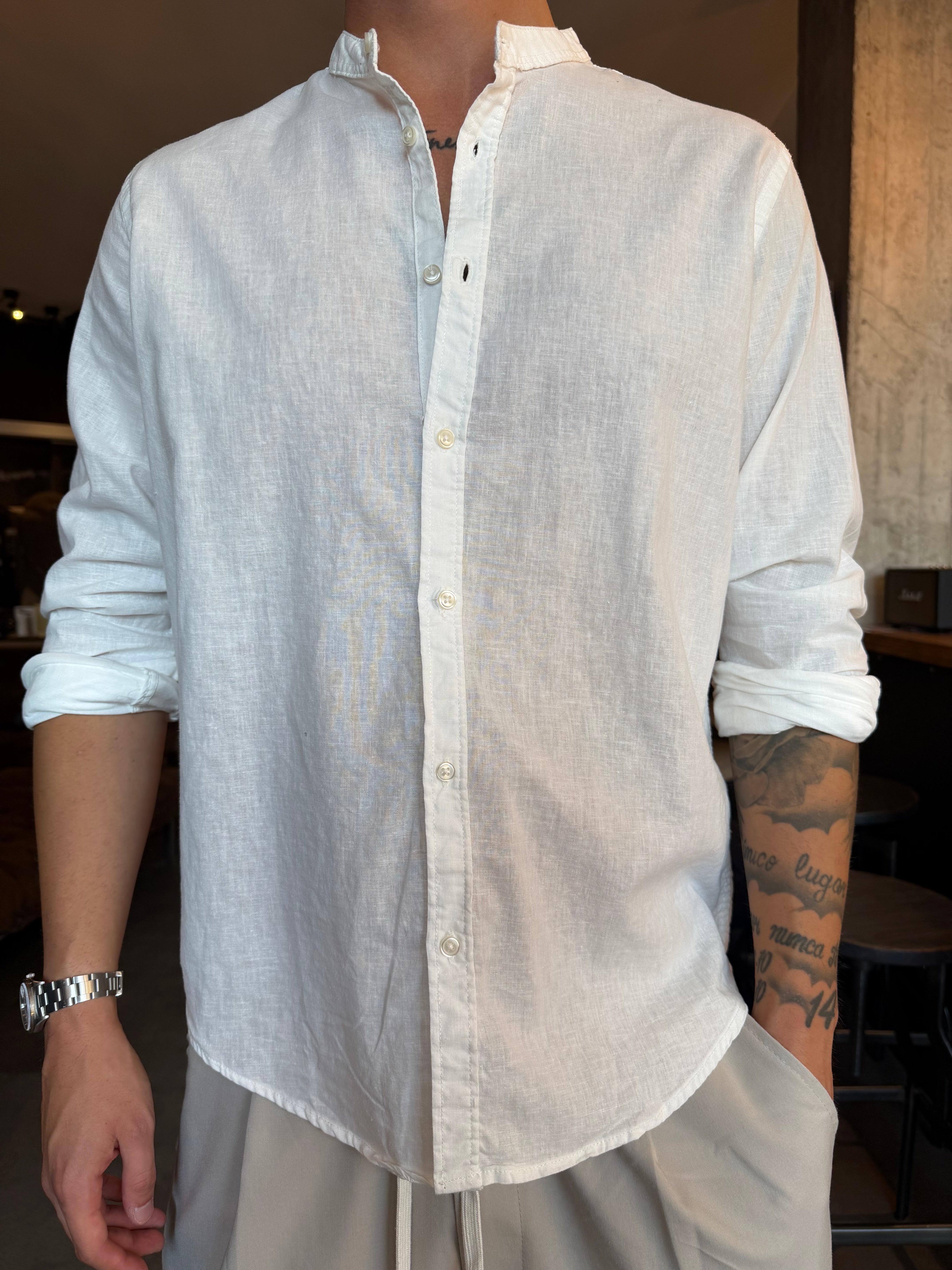 Camicia coreana in lino Imperial