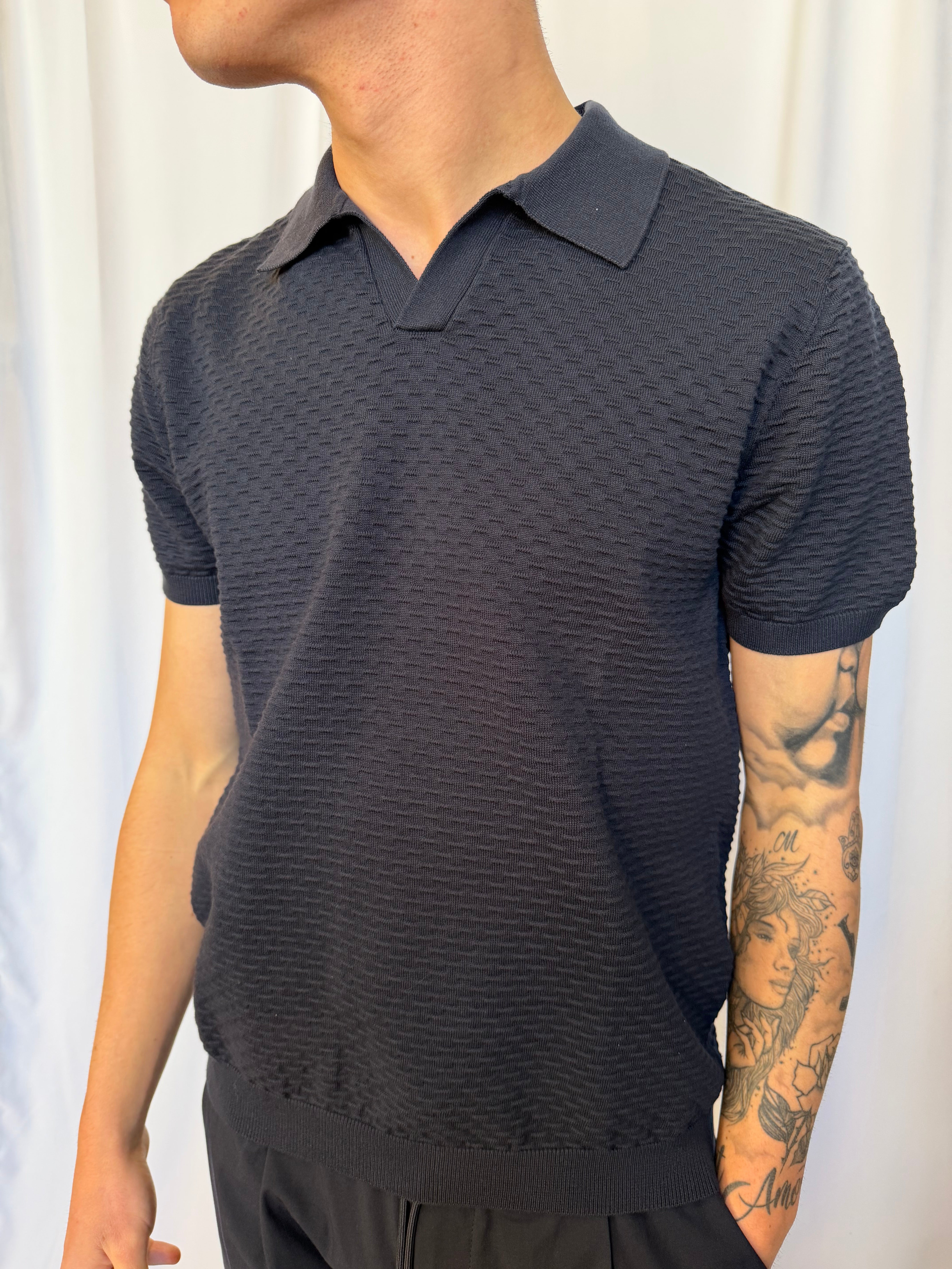 Polo without Botton blue morato