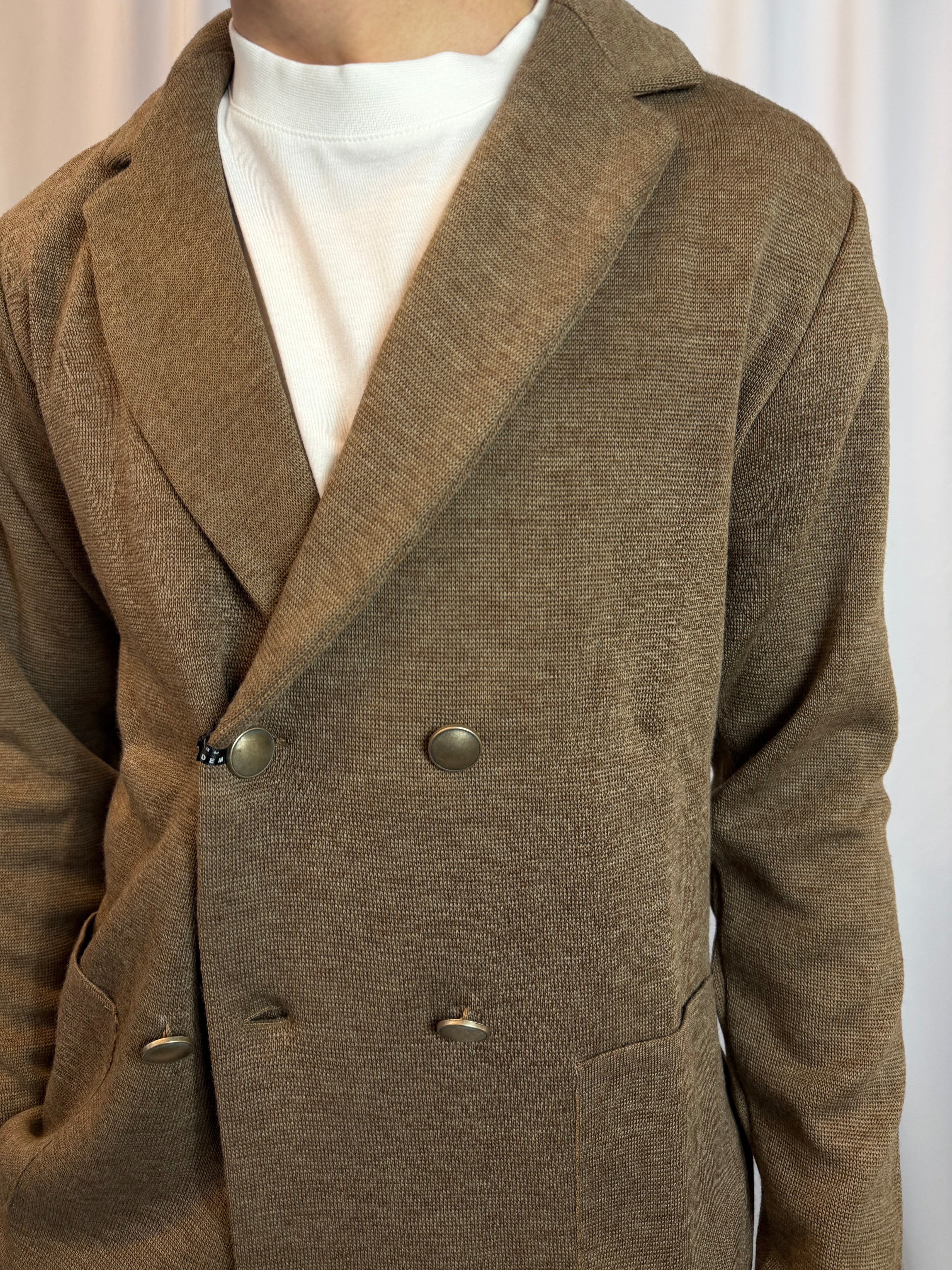 Blazer in maglia doppiopetto