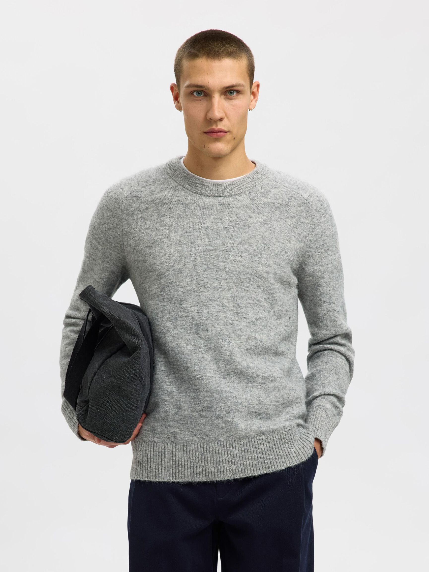 MAGLIONCINO ALPACA GRIGIO SELECTED