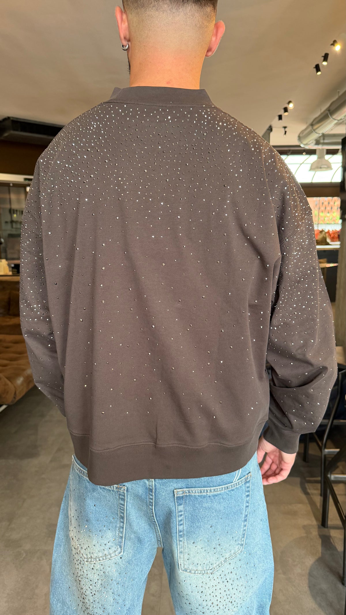 Longsleeve con strass QYB