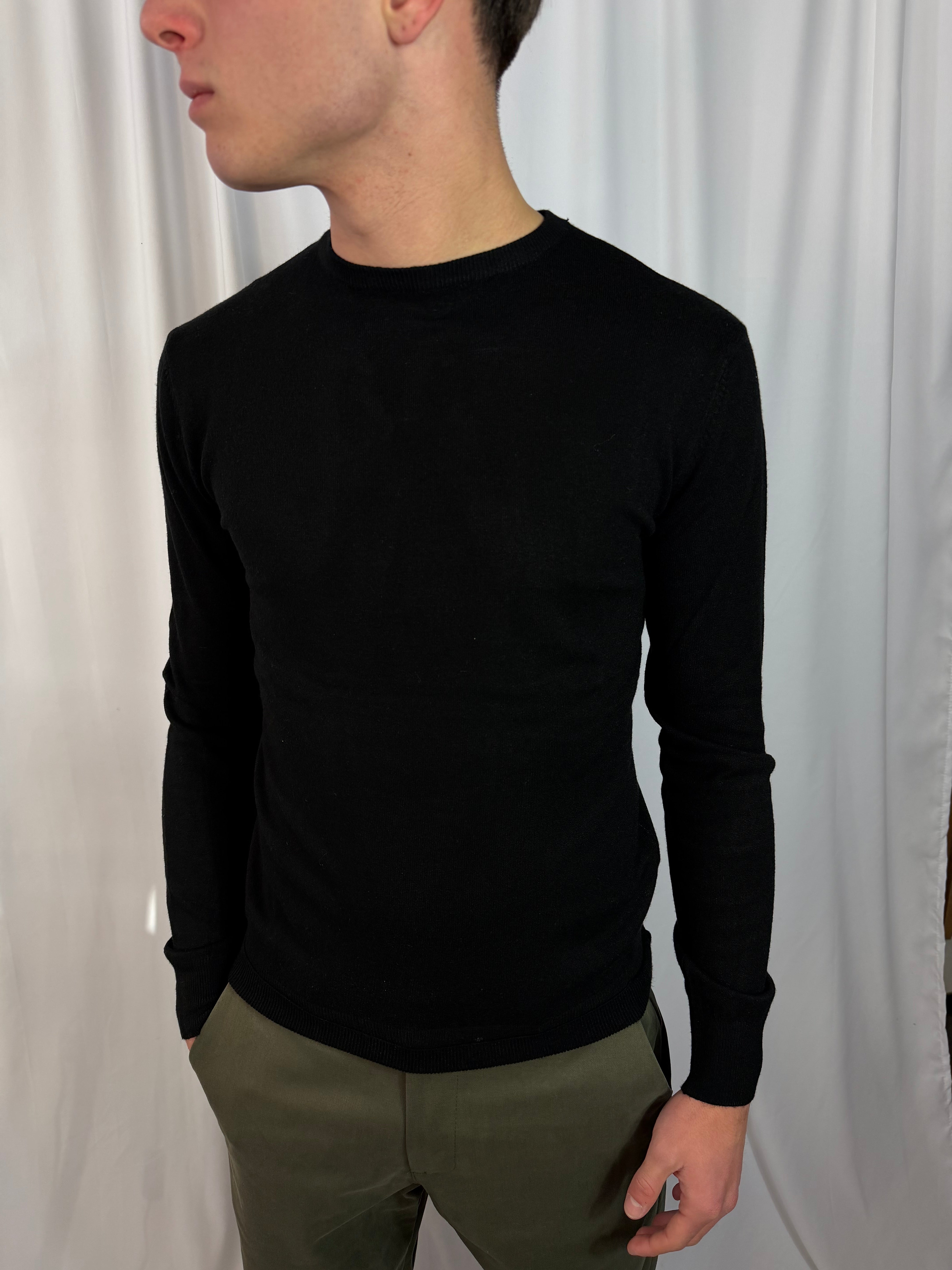 MAGLIONCINO VISCOSA NERO