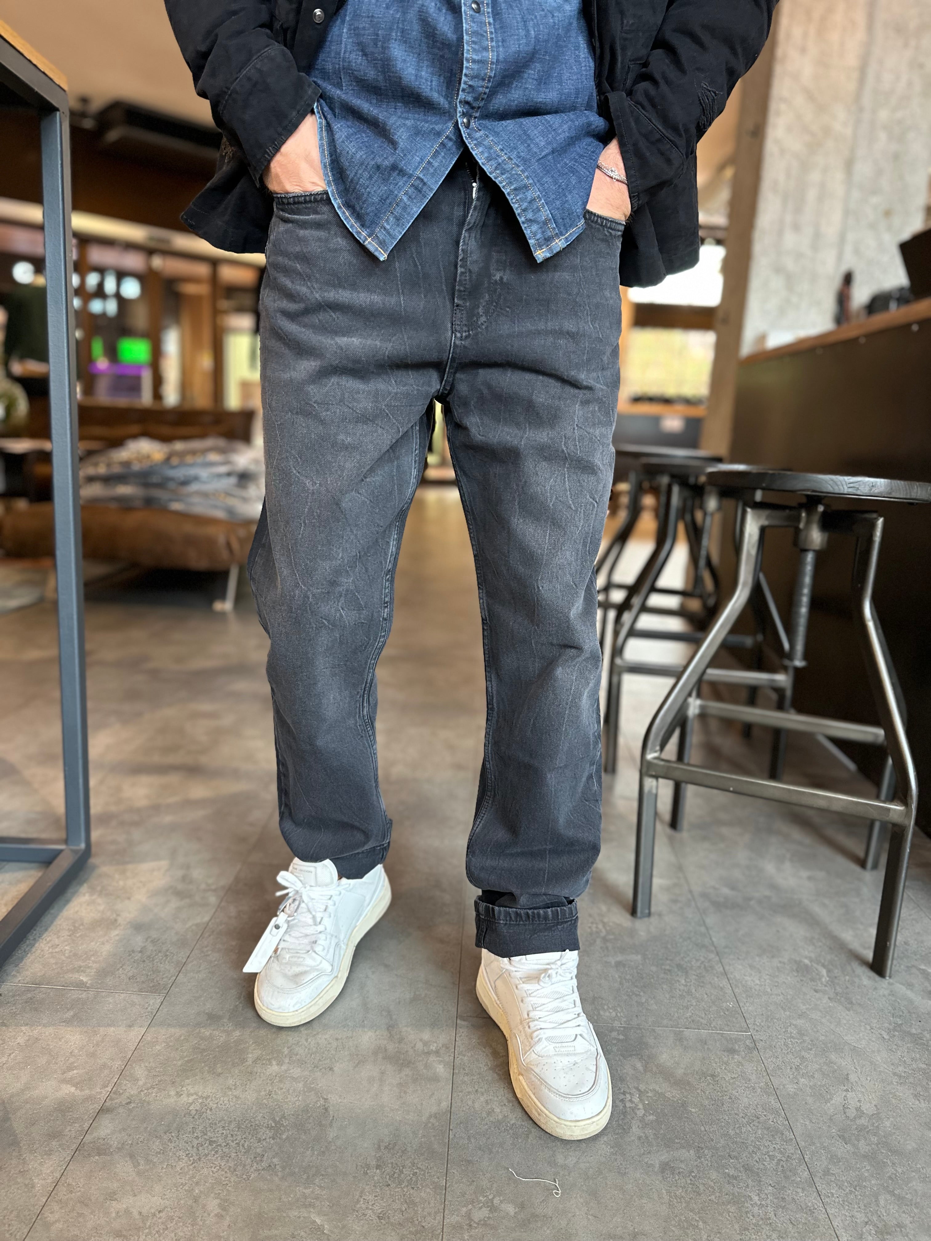 Jeans nero regular imperial