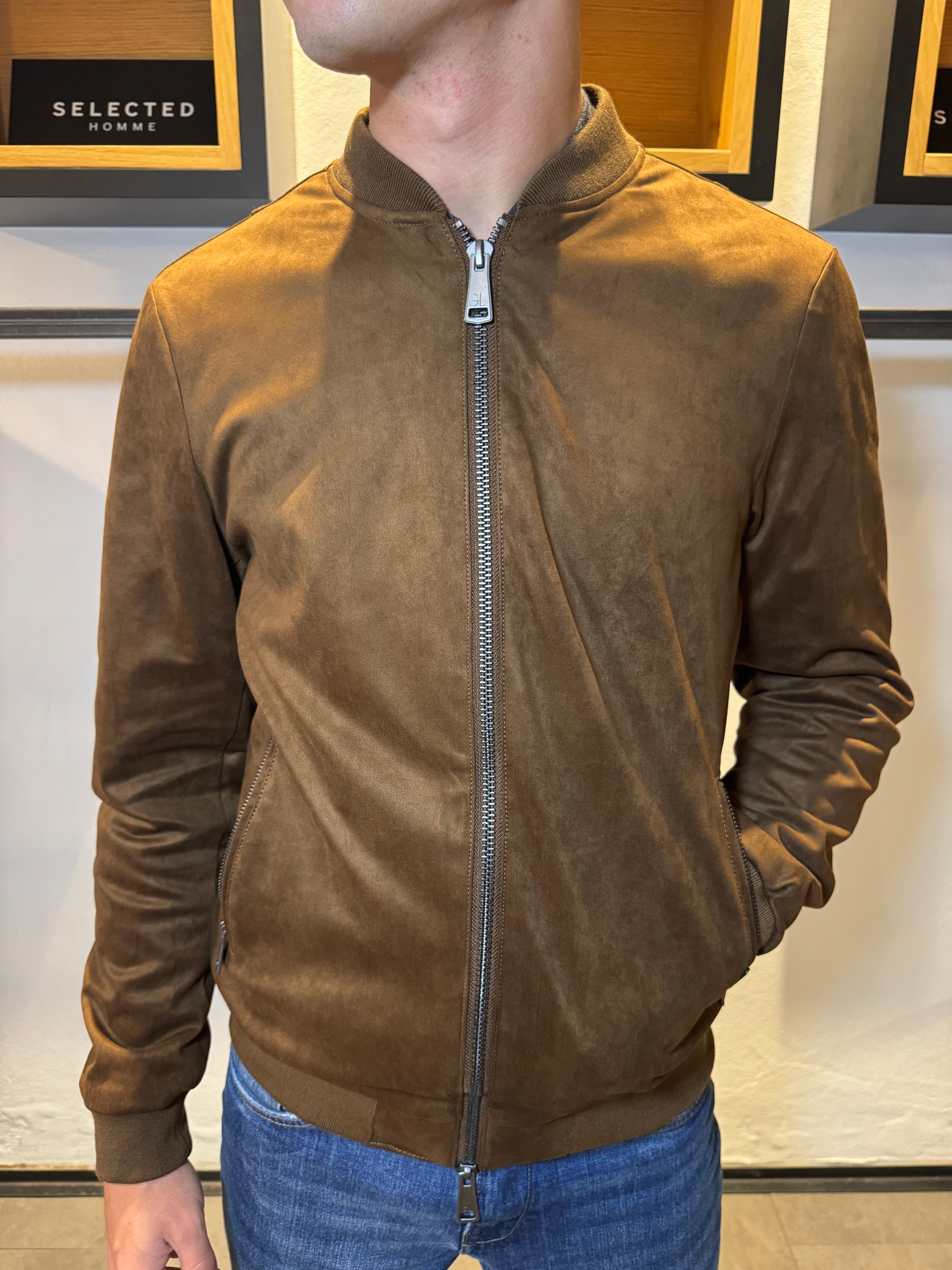 BOMBER SCAMOSCIATO ECOPELLE GIANNI LUPO