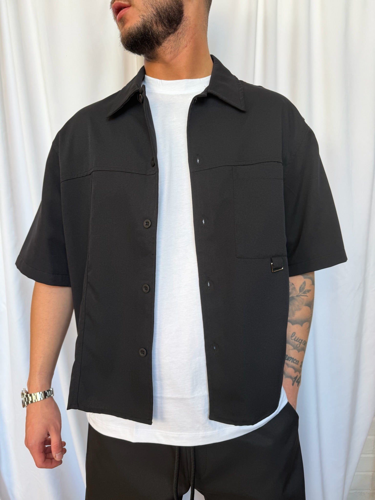 Camicione Mezza manica Imperial nera