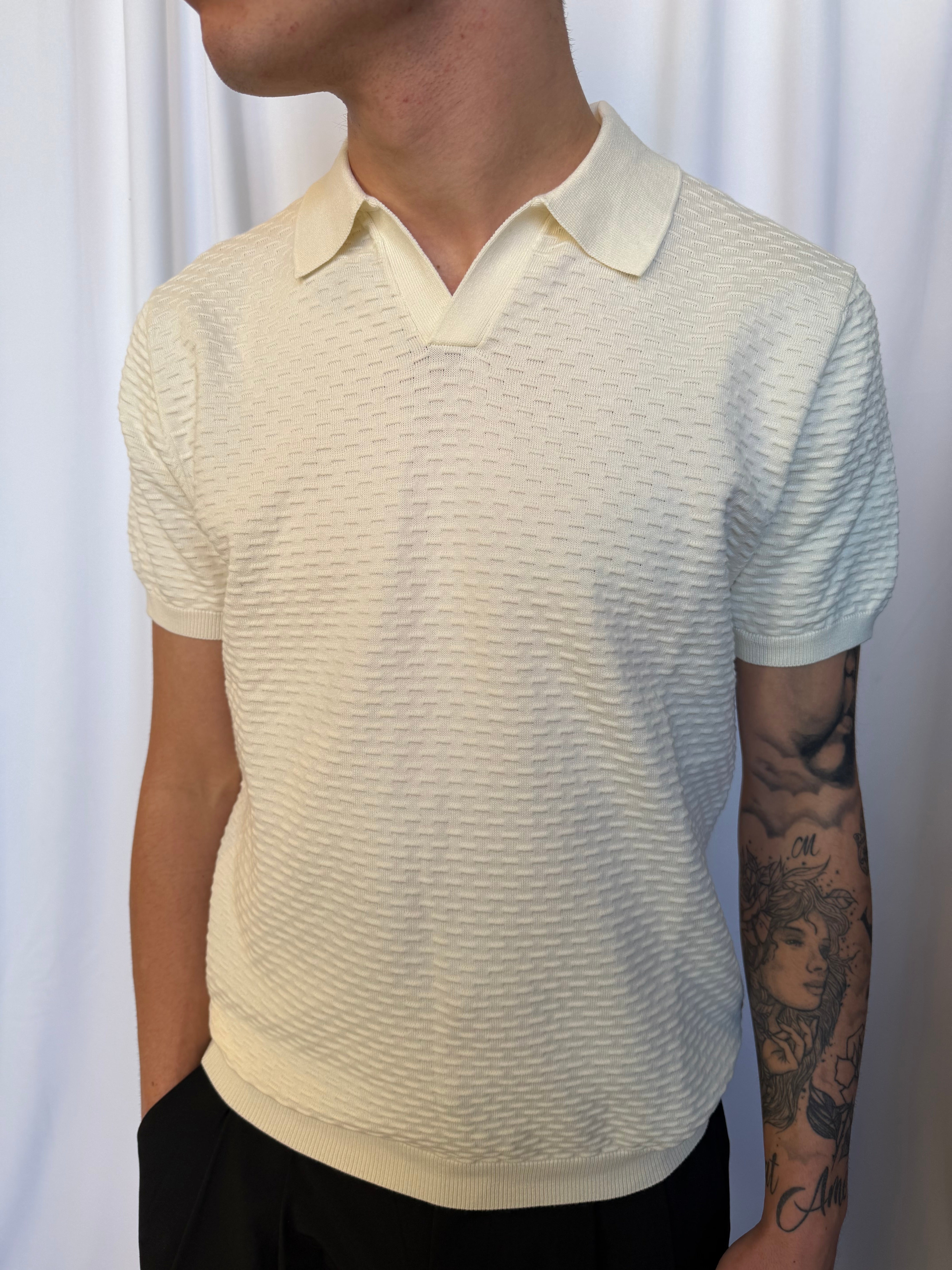Polo without botton panna morato