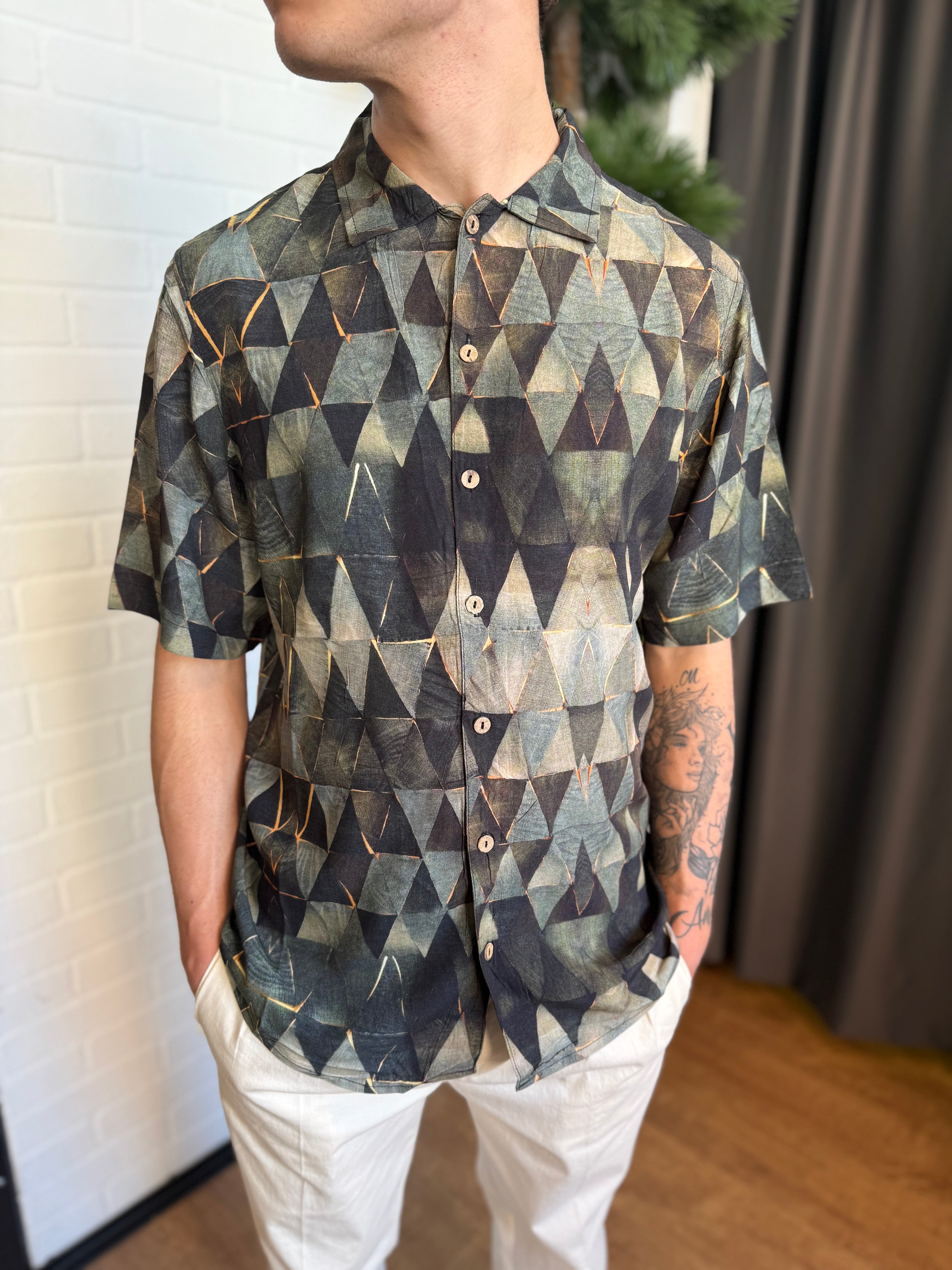 CAMICIA MEZZE MANICHE "AVEIRO" TOOCO