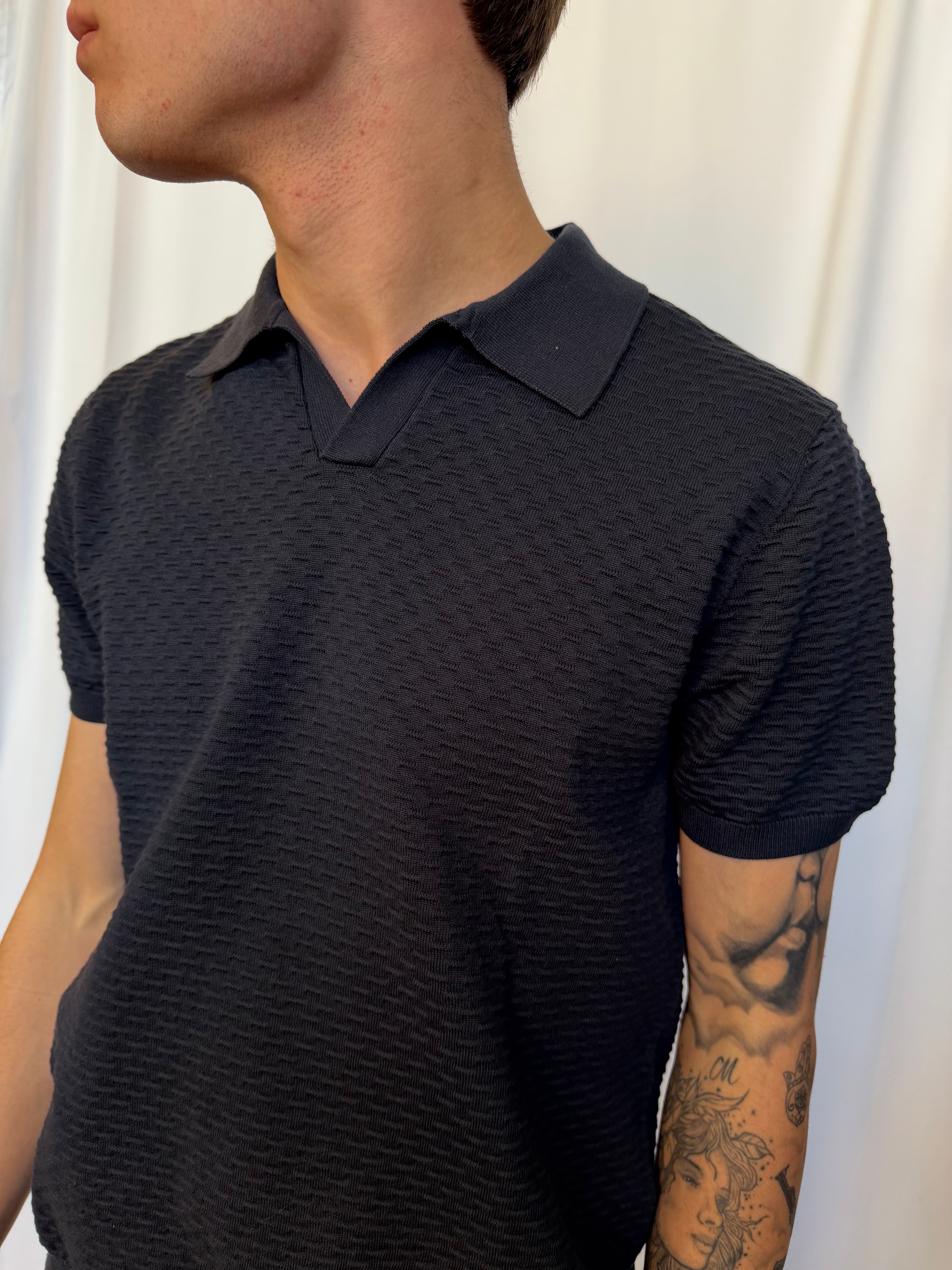 Polo without Botton blue morato