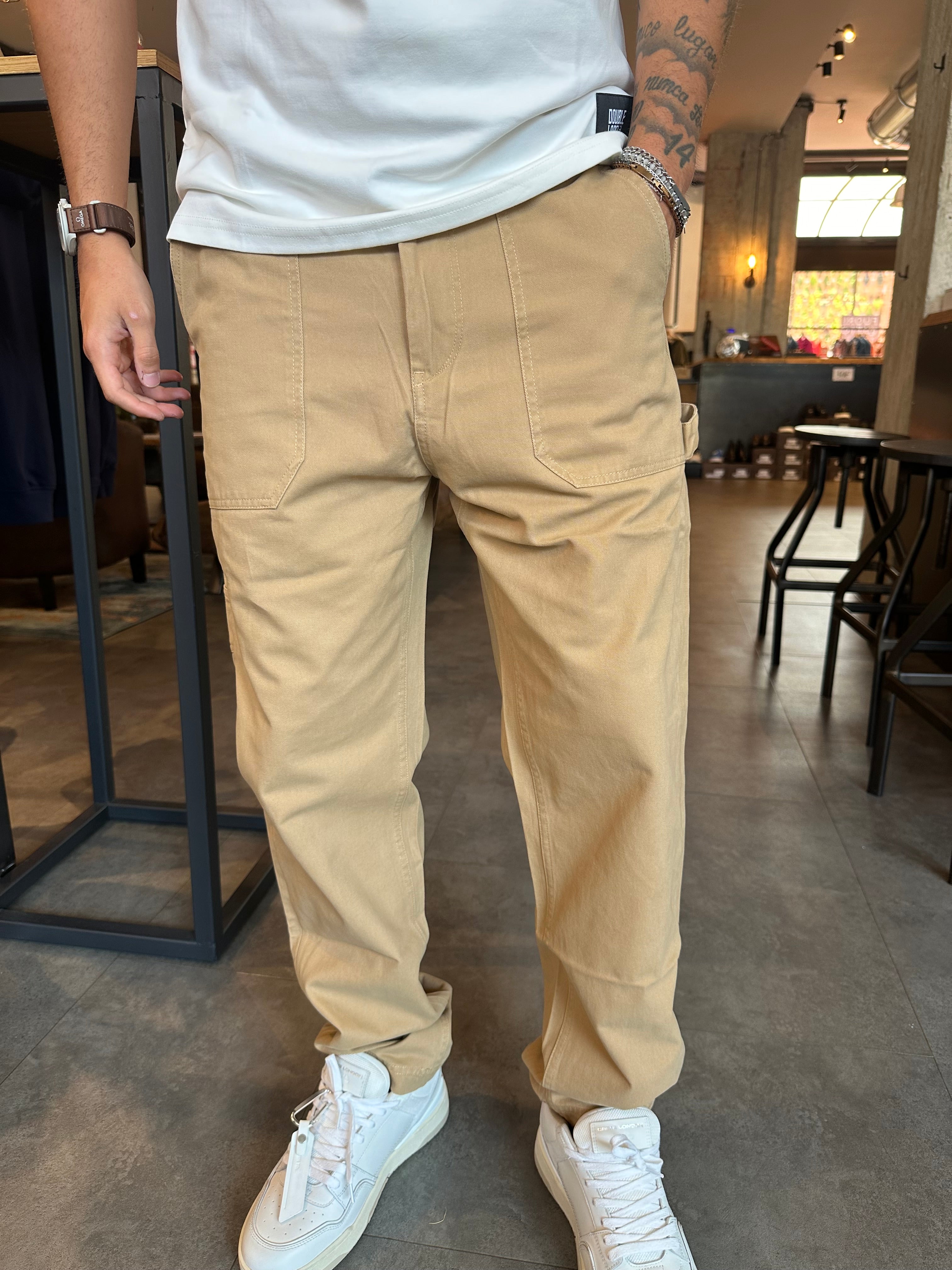 Jeans work beige gianni lupo