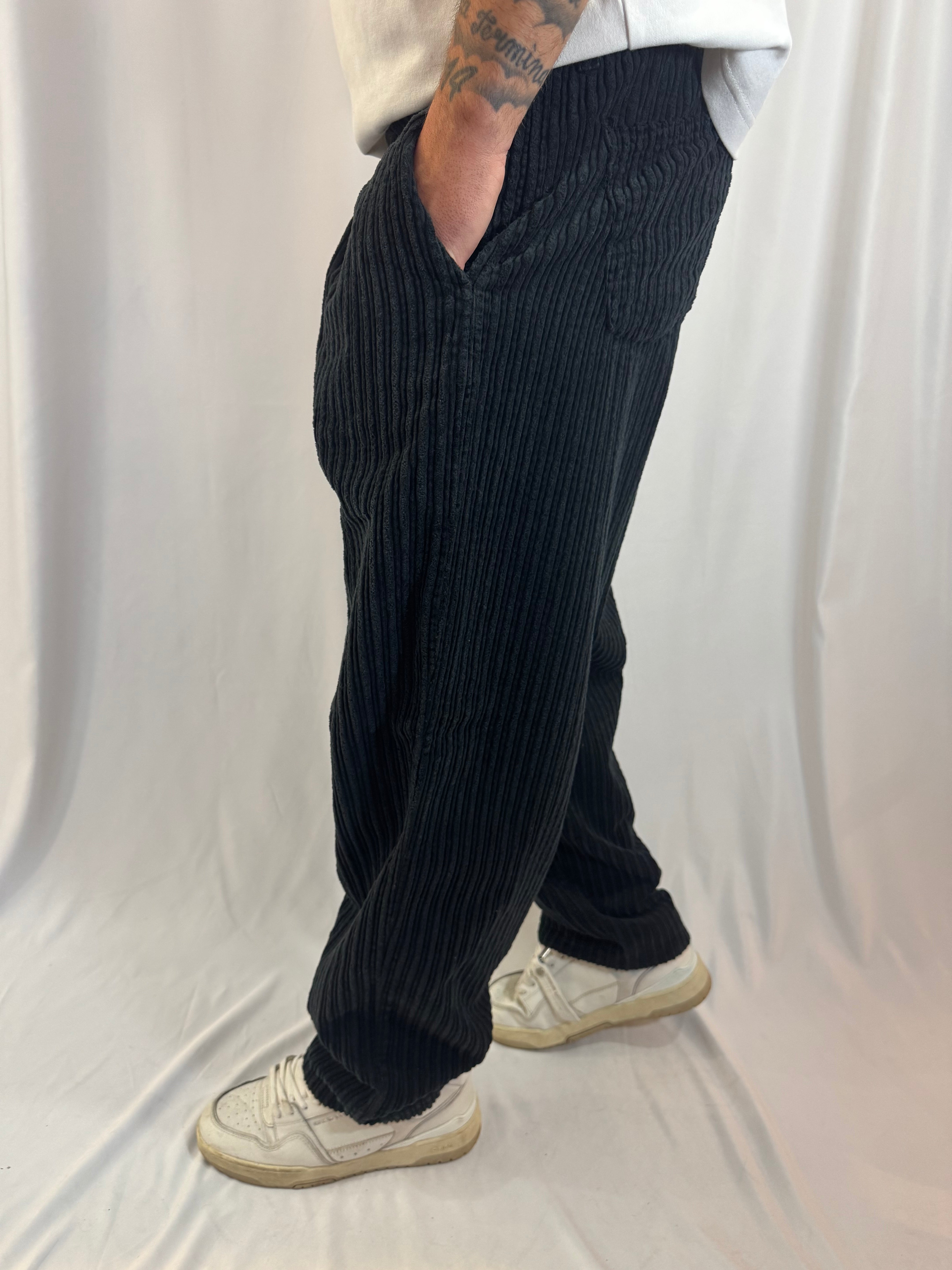 PANTALONE VELLUTO PONT DELAMERE NERO