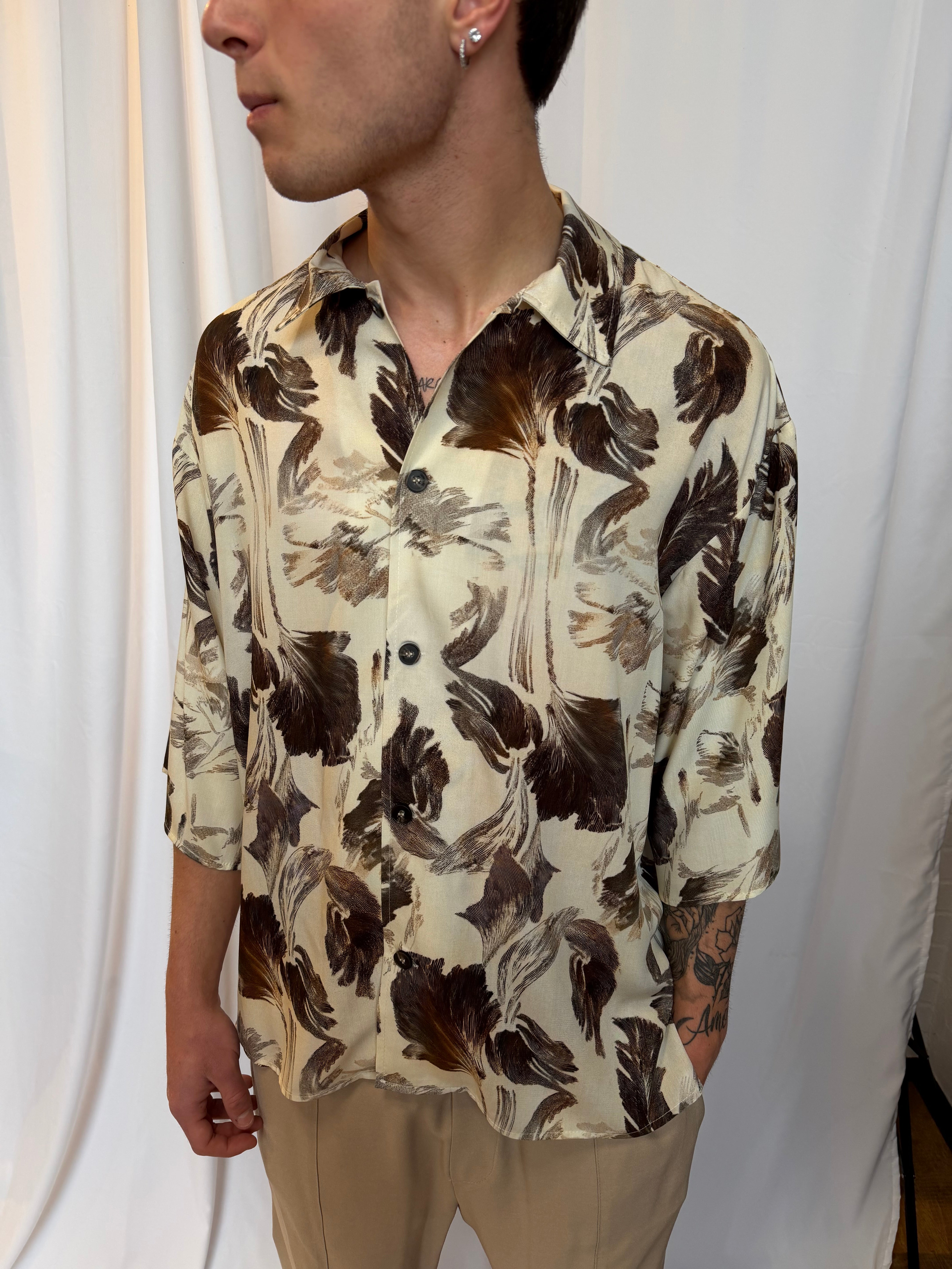 Camicia manica corta floreale Imperial