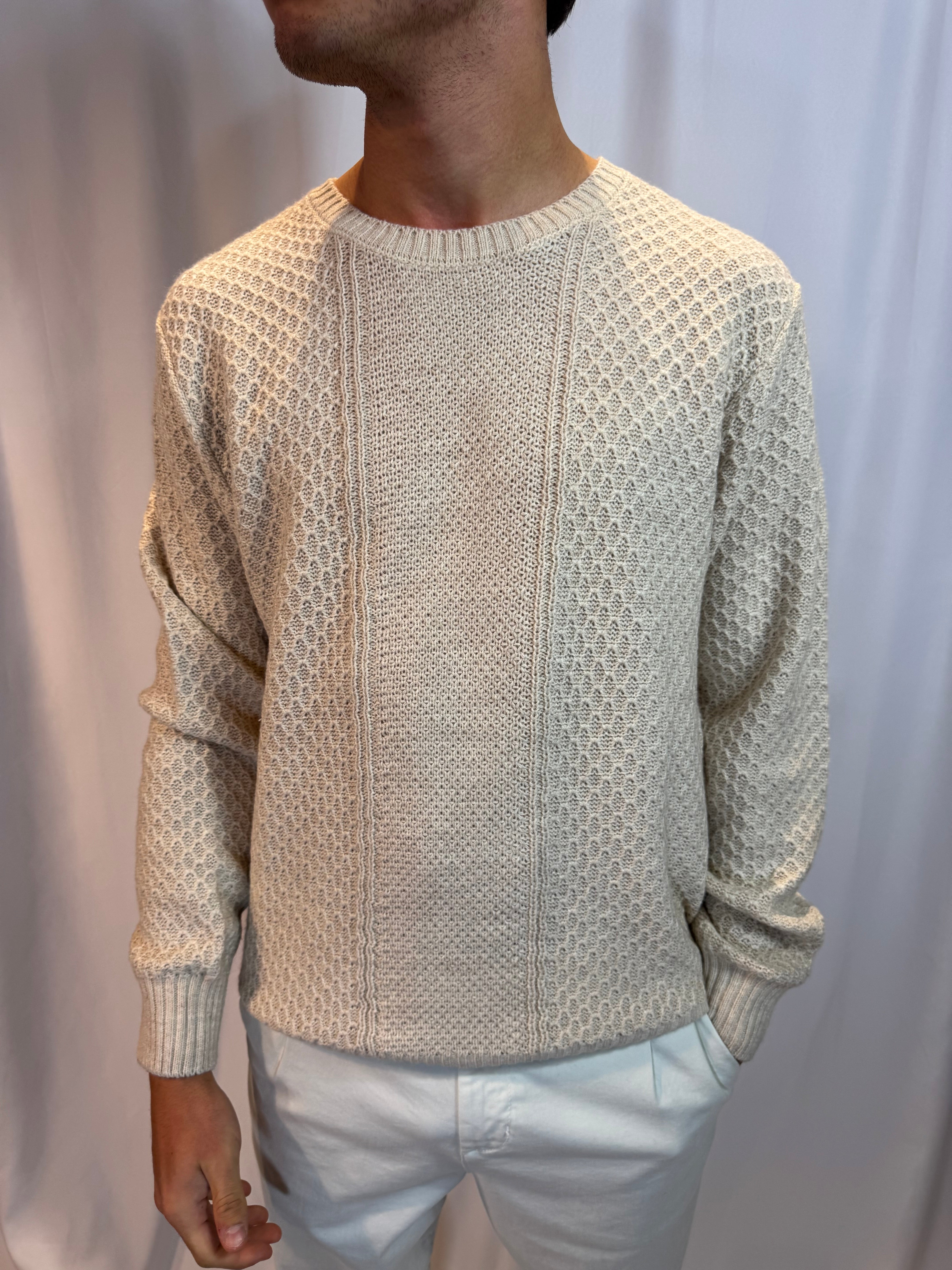 MAGLIONCINO NIDO D'APE MISTO LANA IMPERIAL (COLORI)