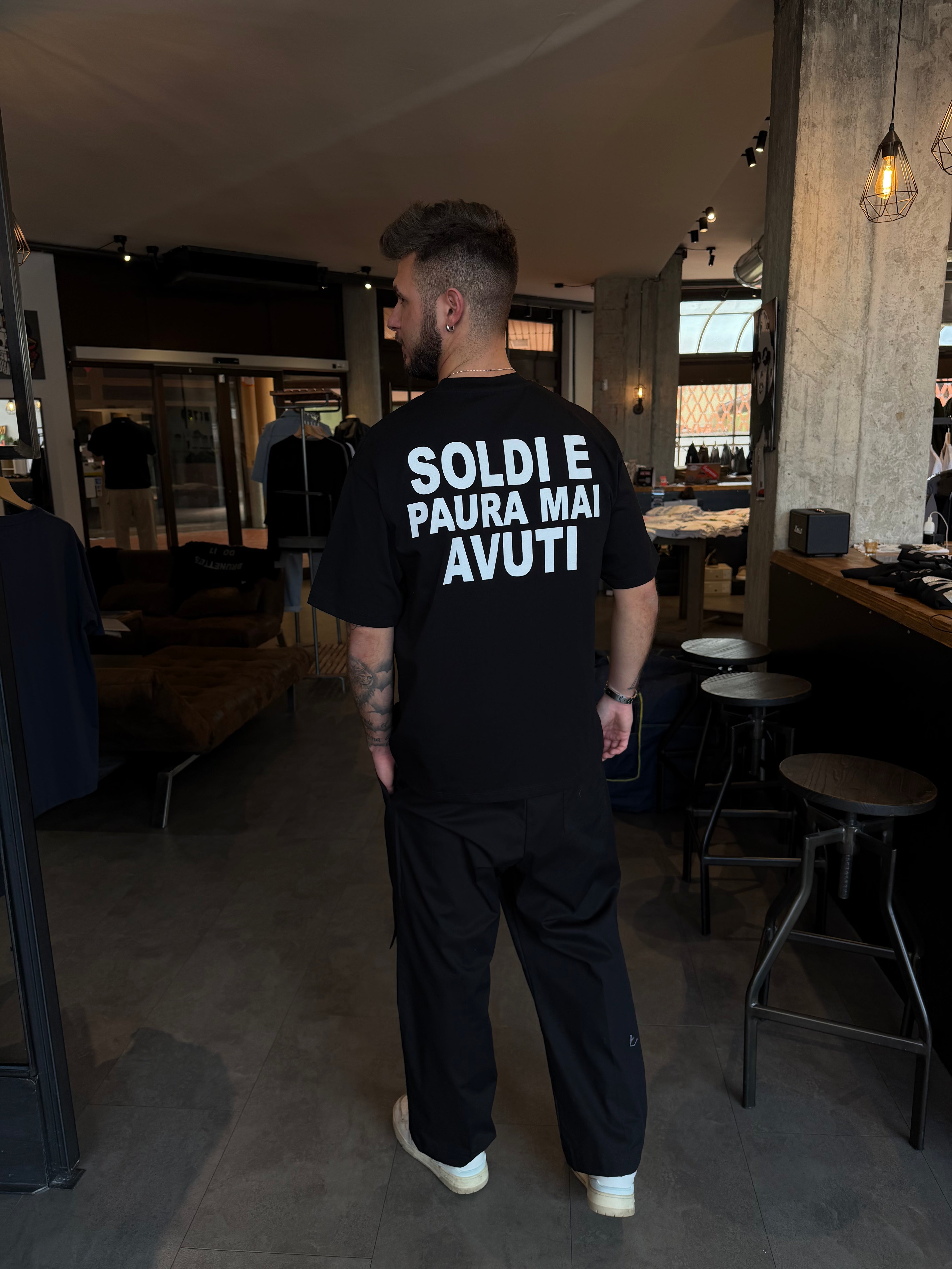 T-shirt "Soldi e paura mai avuti"