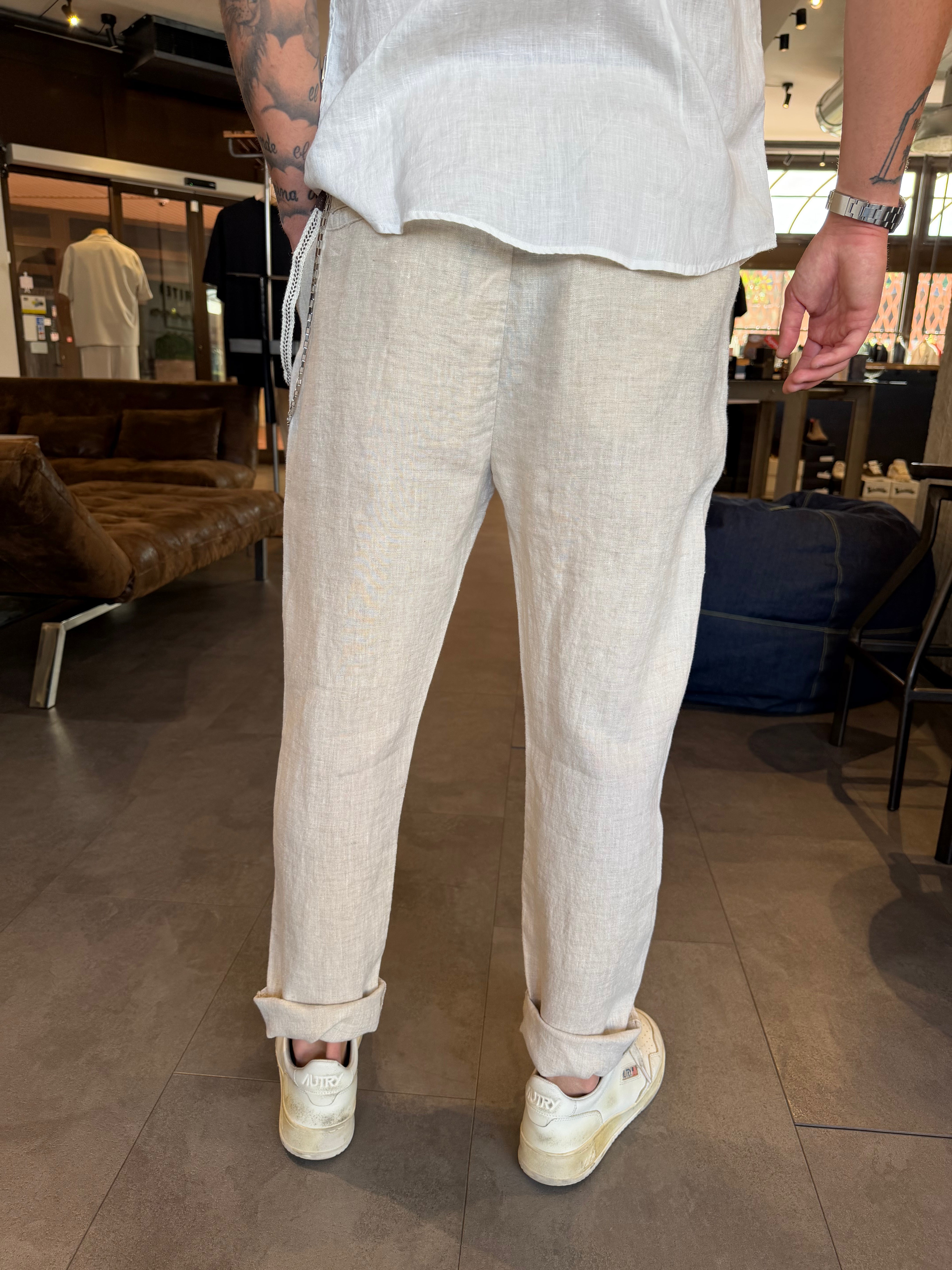 Pantalonaccio in lino Gianni Lupo