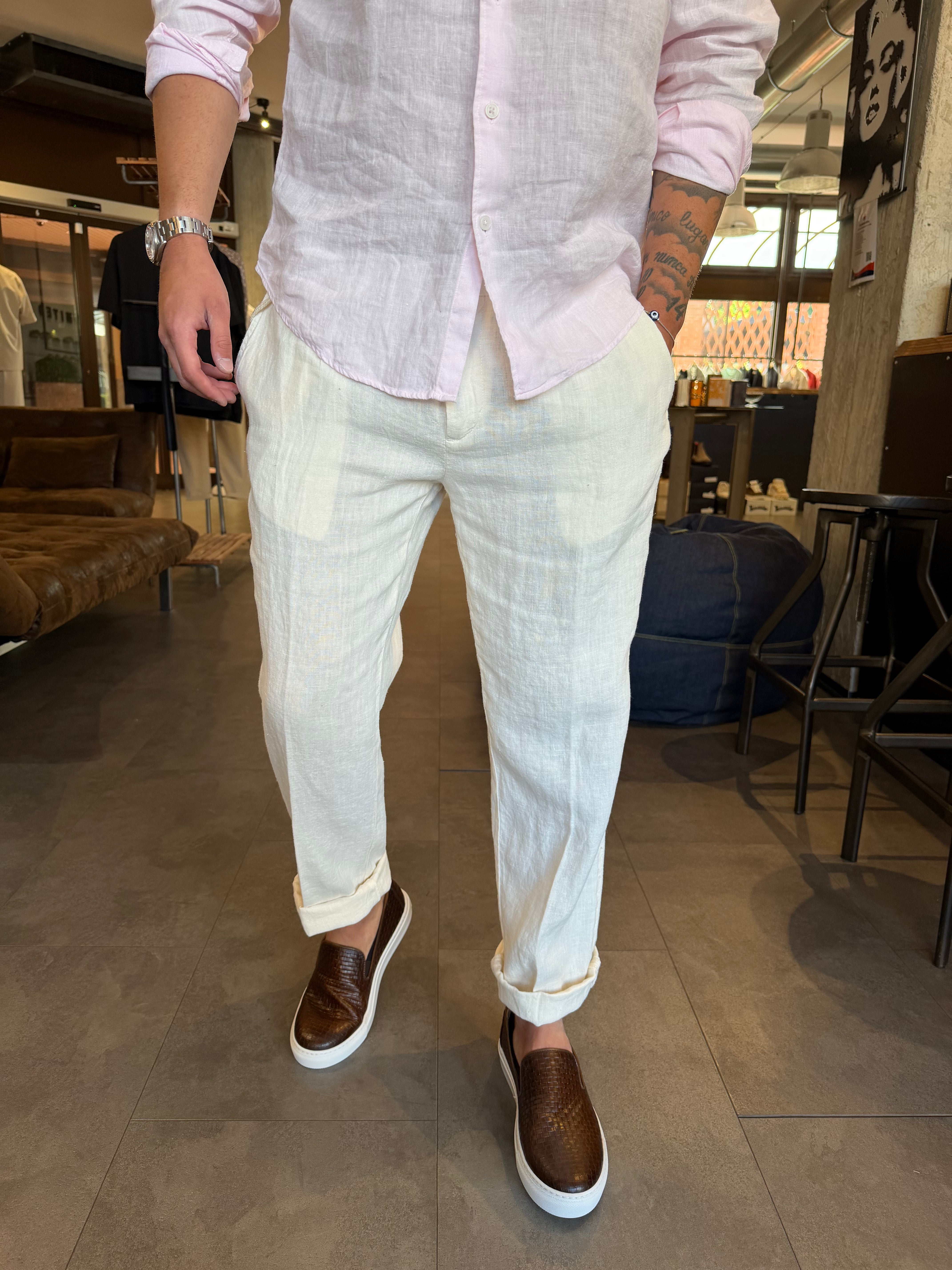 Chinos relaxed fit lino clark(colori)