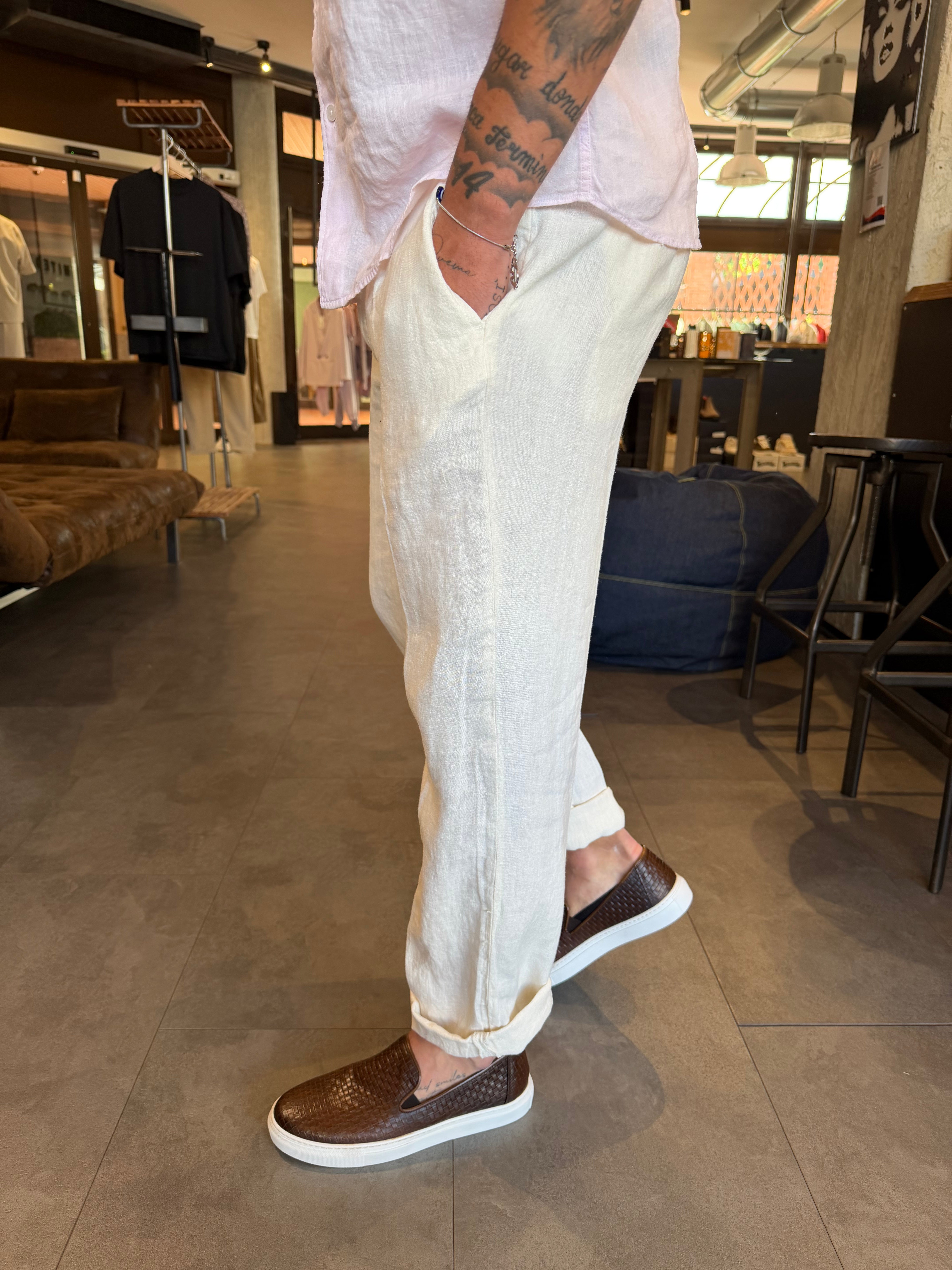 Chinos relaxed fit lino clark(colori)